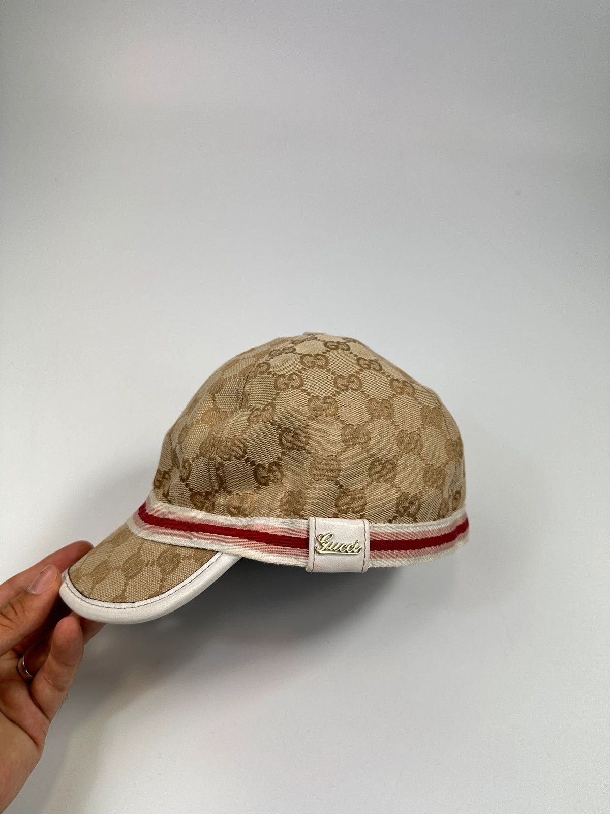 Gucci Gucci 00’s GG Monogram Pink Beige Baseball Cap Size ONE SIZE - 3 Thumbnail