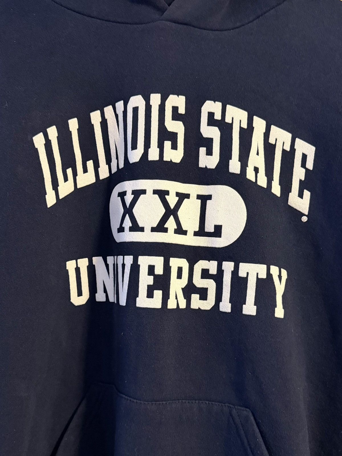 Russell Athletic vtg 90s y2k navy blue illinois state university hoodie xl Size US XL / EU 56 / 4 - 4 Thumbnail