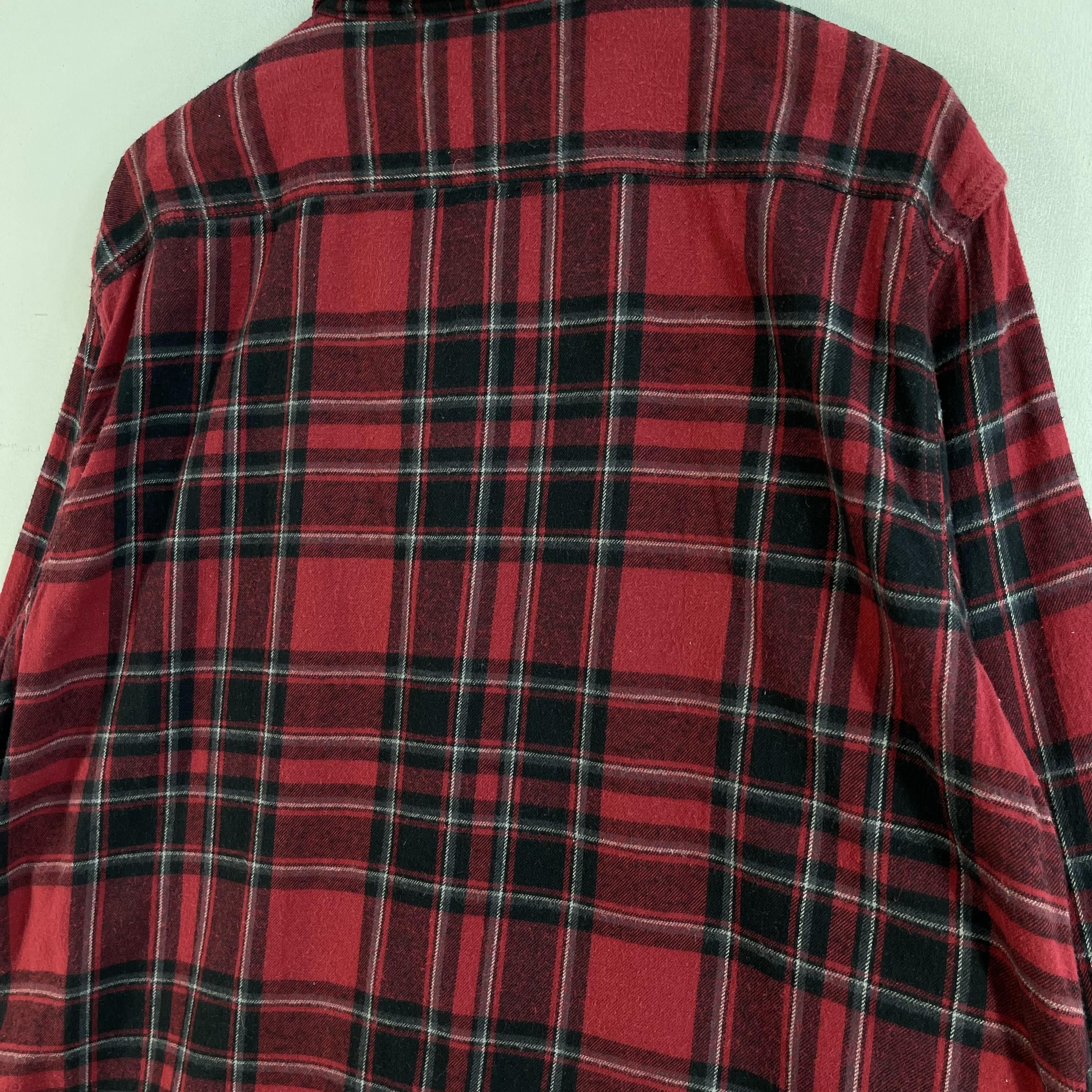 Flannel × Japanese Brand Vintage SONOMA Plaid Checkered Red/Black Flannel Button Up Size US XL / EU 56 / 4 - 8 Thumbnail