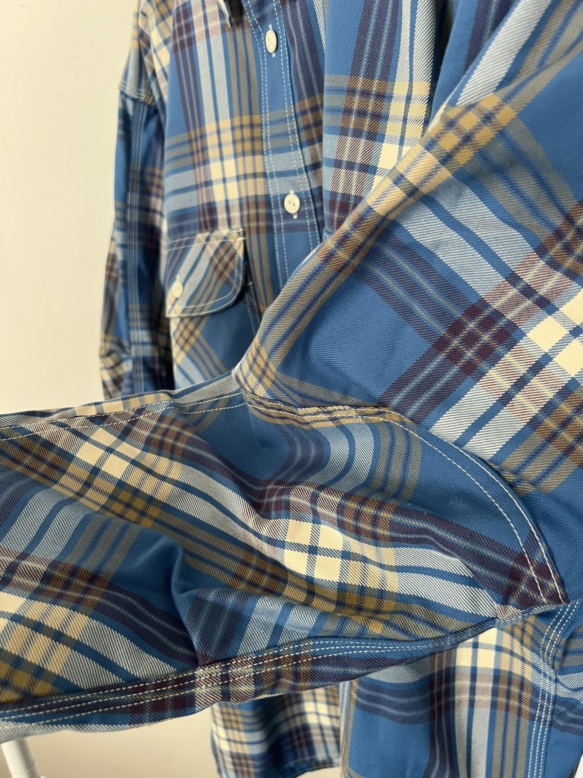 DAIWA PIER39 Daiwa Pier39 Tech Elbow Patch Work Shirt- Flannel Size US L / EU 52-54 / 3 - 5 Thumbnail