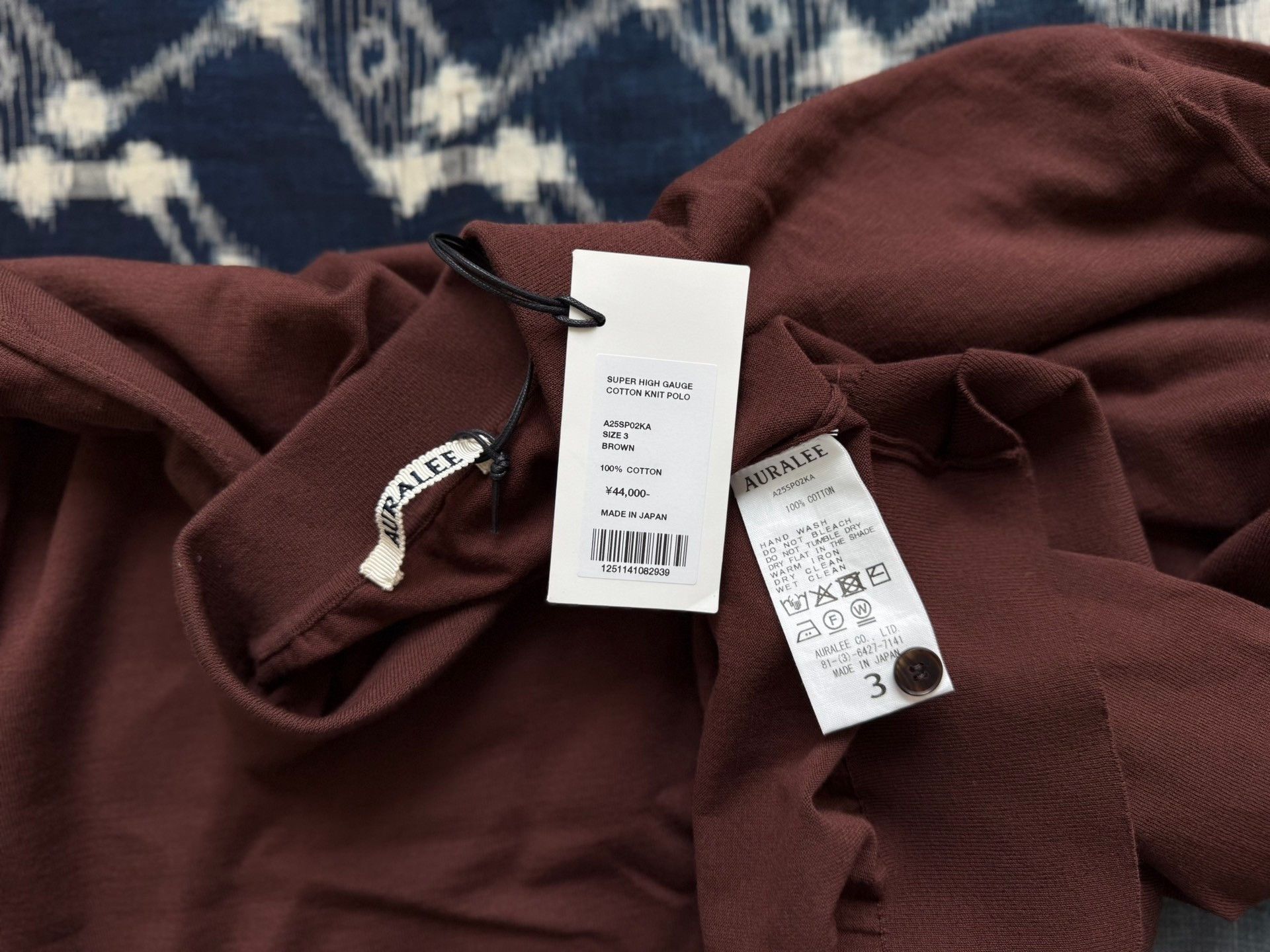 Auralee AURALEE 25SS Super High Gauge Knit Polo Size US L / EU 52-54 / 3 - 9 Thumbnail