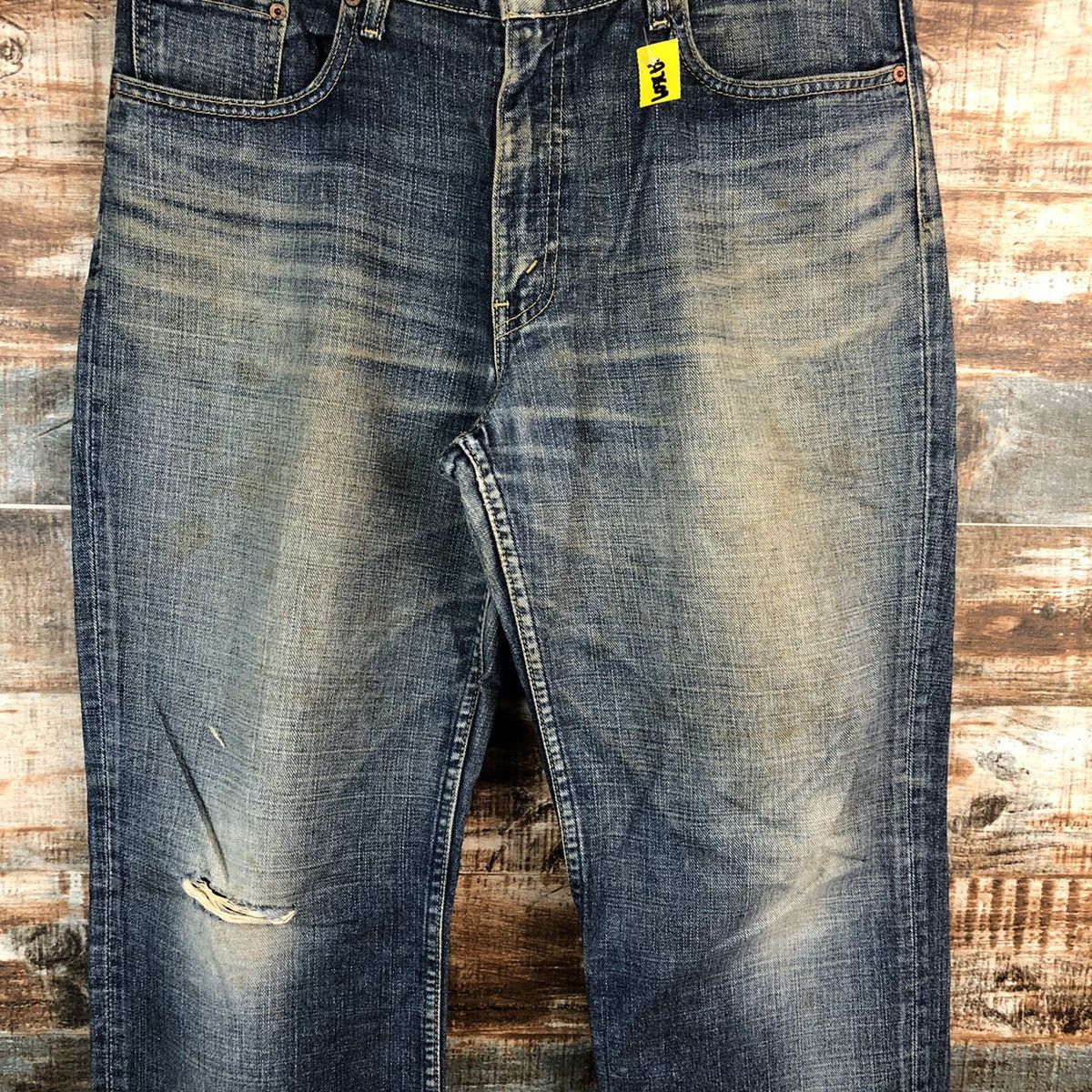 Levi's Levis 533 Blue Denim ripped distressed Pants #A2609 Size US 36 / EU 52 - 5 Thumbnail