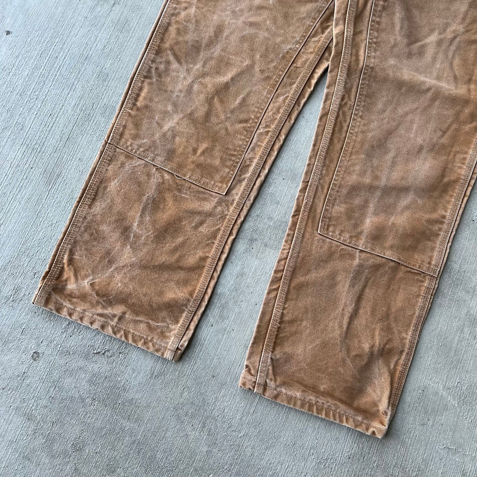 Carhartt × Vintage Vintage Y2K Carhartt brown double knee work carpenter pants Size US 34 / EU 50 - 3 Thumbnail