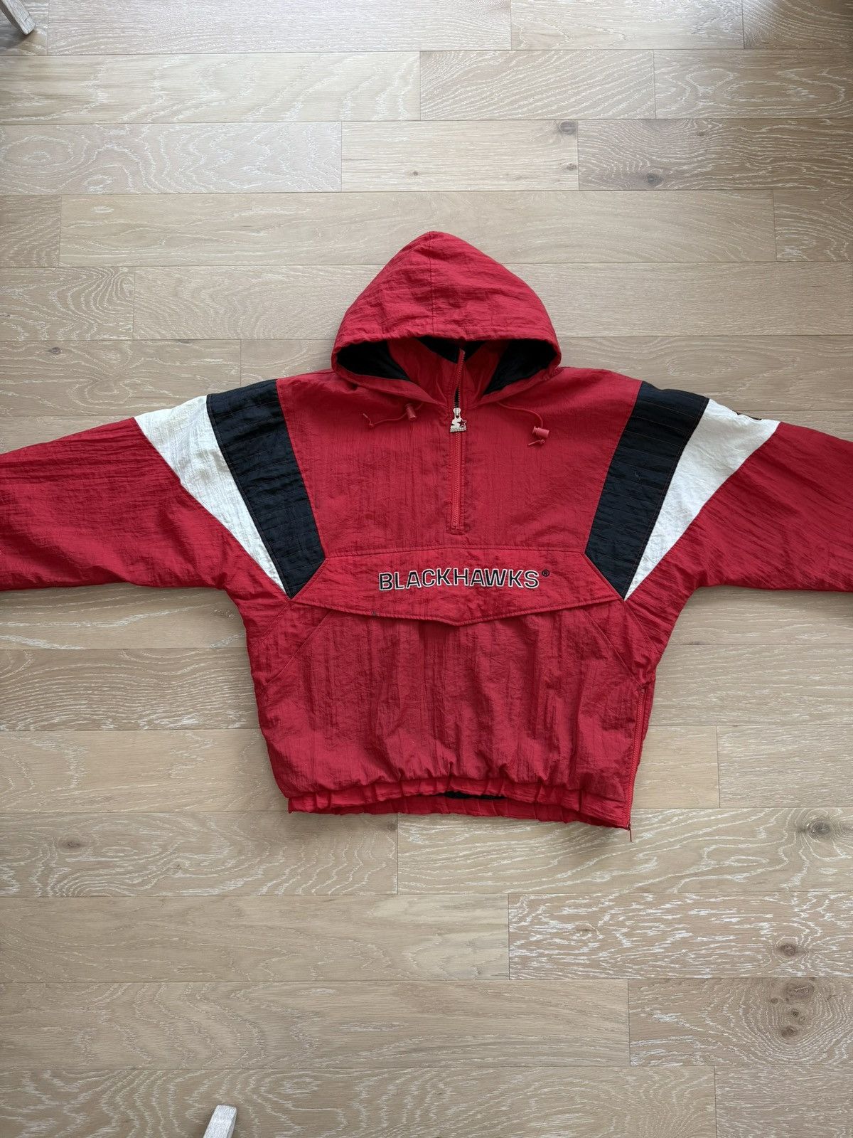 Starter Rare Vintage Chicago Blackhawks Starter Hoodie Jacket Size US L / EU 52-54 / 3 - 20 Thumbnail