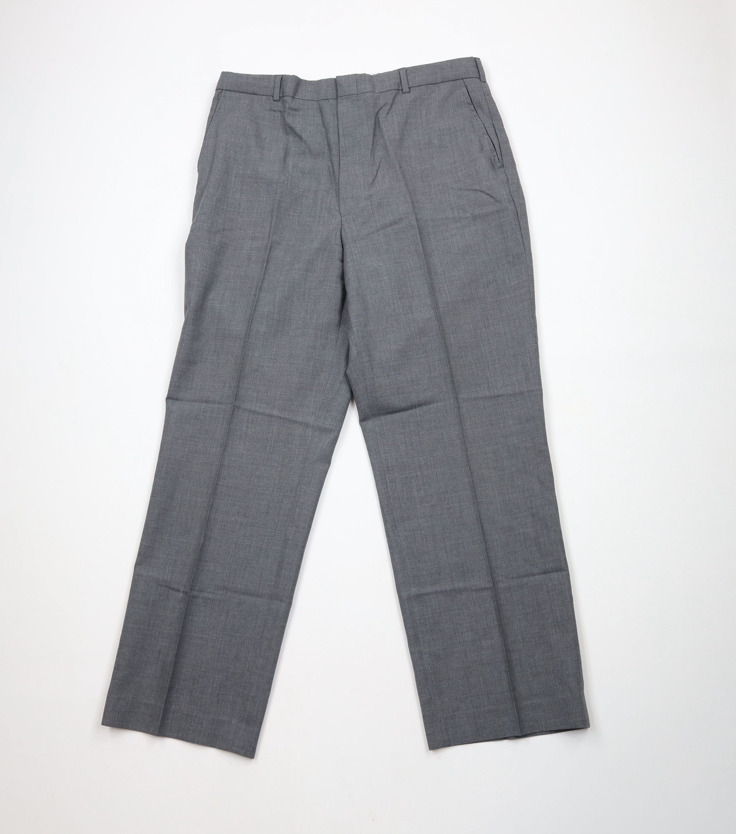 Lands' End × Vintage Vintage 90s Lands End Wide Leg Chino Pants Heather Gray USA Size US 36 / EU 52 - 1 Thumbnail