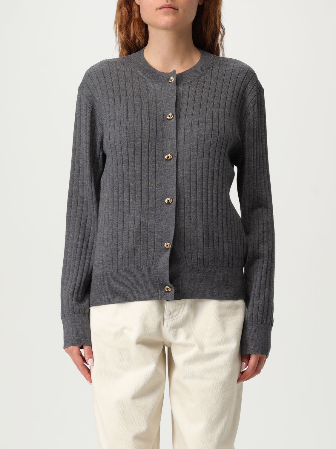 Bottega Veneta Sweater Woman Charcoal