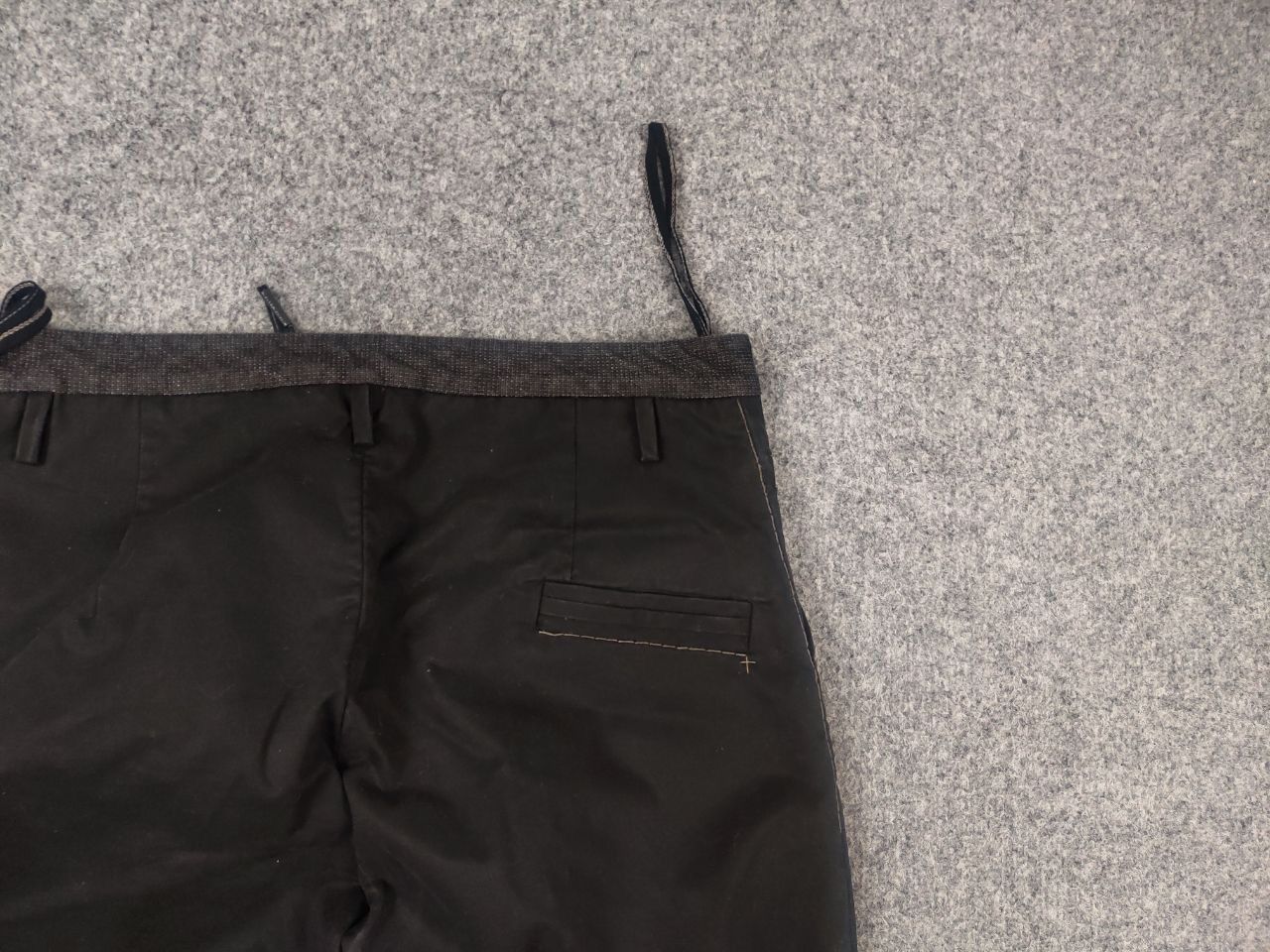 Japanese Brand Umit Unal Couture Black culottes thick Drop Crotch Pants Size US 32 / EU 48 - 8 Thumbnail