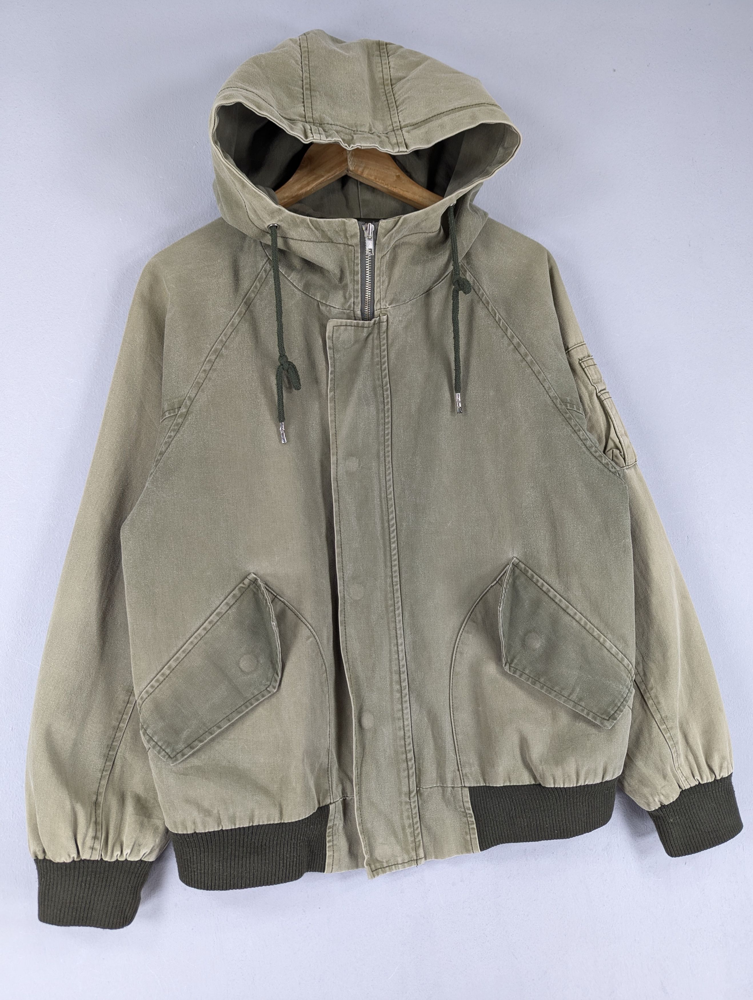 Japanese Brand Custard Yellow Sun 'Art Matic' Faded Hoodie Jacket Size US M / EU 48-50 / 2 - 3 Thumbnail