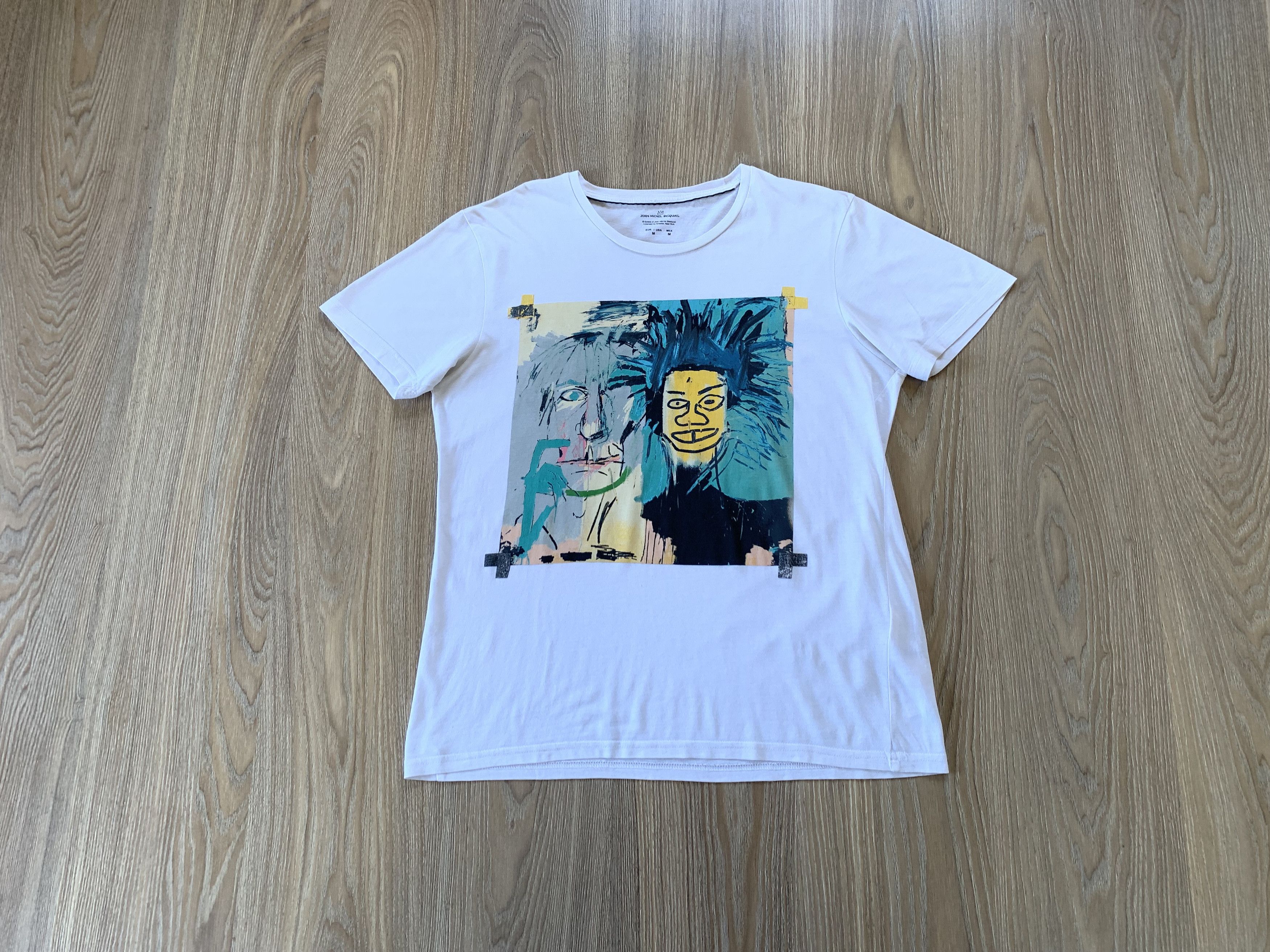 Jean-Michel Basquiat Vintage Jean Michel Basquiat White Printed T-Shirt Size US M / EU 48-50 / 2 - 1 Thumbnail