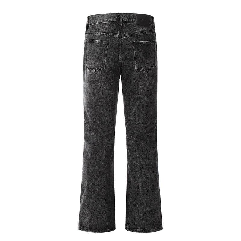 Jean Retro washed straight-leg flared ripped jeans for men Size US 32 / EU 48 - 2 Thumbnail