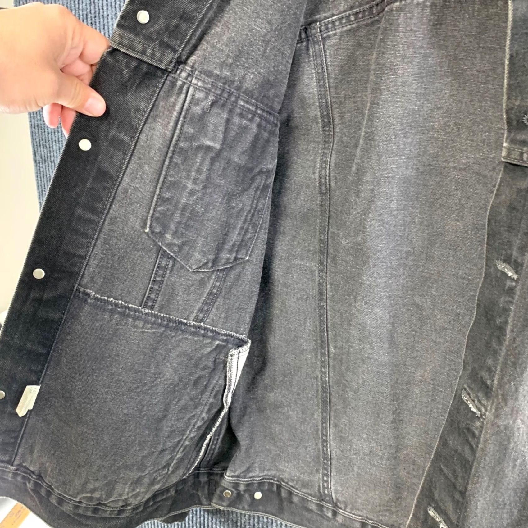 Levi's VINTAGE Levi's Jacket Mens XL Black Denim 70507-4159 Trucker 90s Button Front Short Size US XL / EU 56 / 4 - 7 Thumbnail