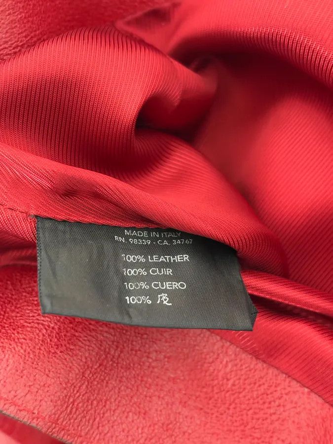 Prada 2000s Prada Red Glamour Long Leather Skirt Size 26" / US 2 / IT 38 - 10 Thumbnail