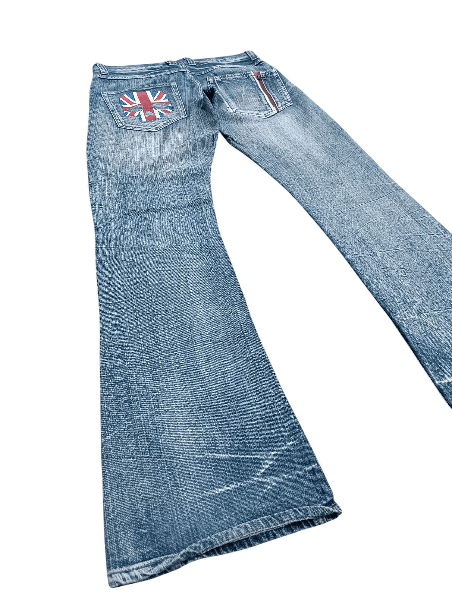 Seditionaries 🔥 Vintage Flare JACK SERIKA Seditionaries Skulls Jeans Size US 32 / EU 48 - 2 Thumbnail