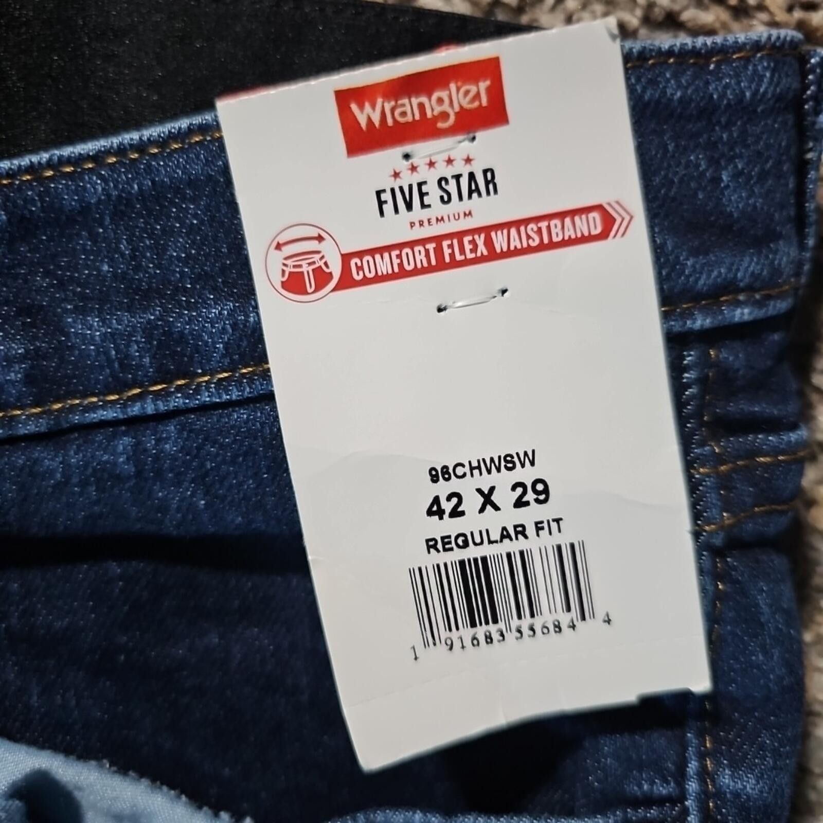 Wrangler NWT Wrangler Performamce Series 42x29 Regular Fit Jeans Size US 42 / EU 58 - 2 Thumbnail