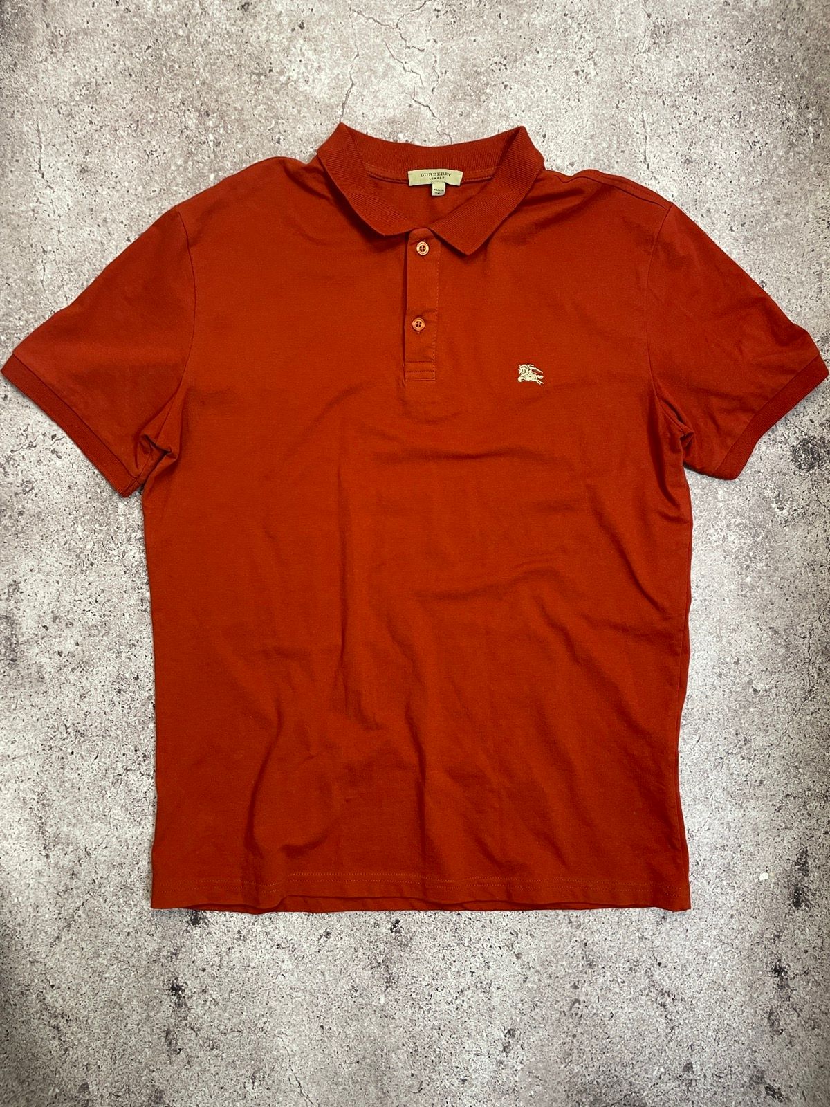 Pre-owned Burberry Vintage Polo Shirt In Red