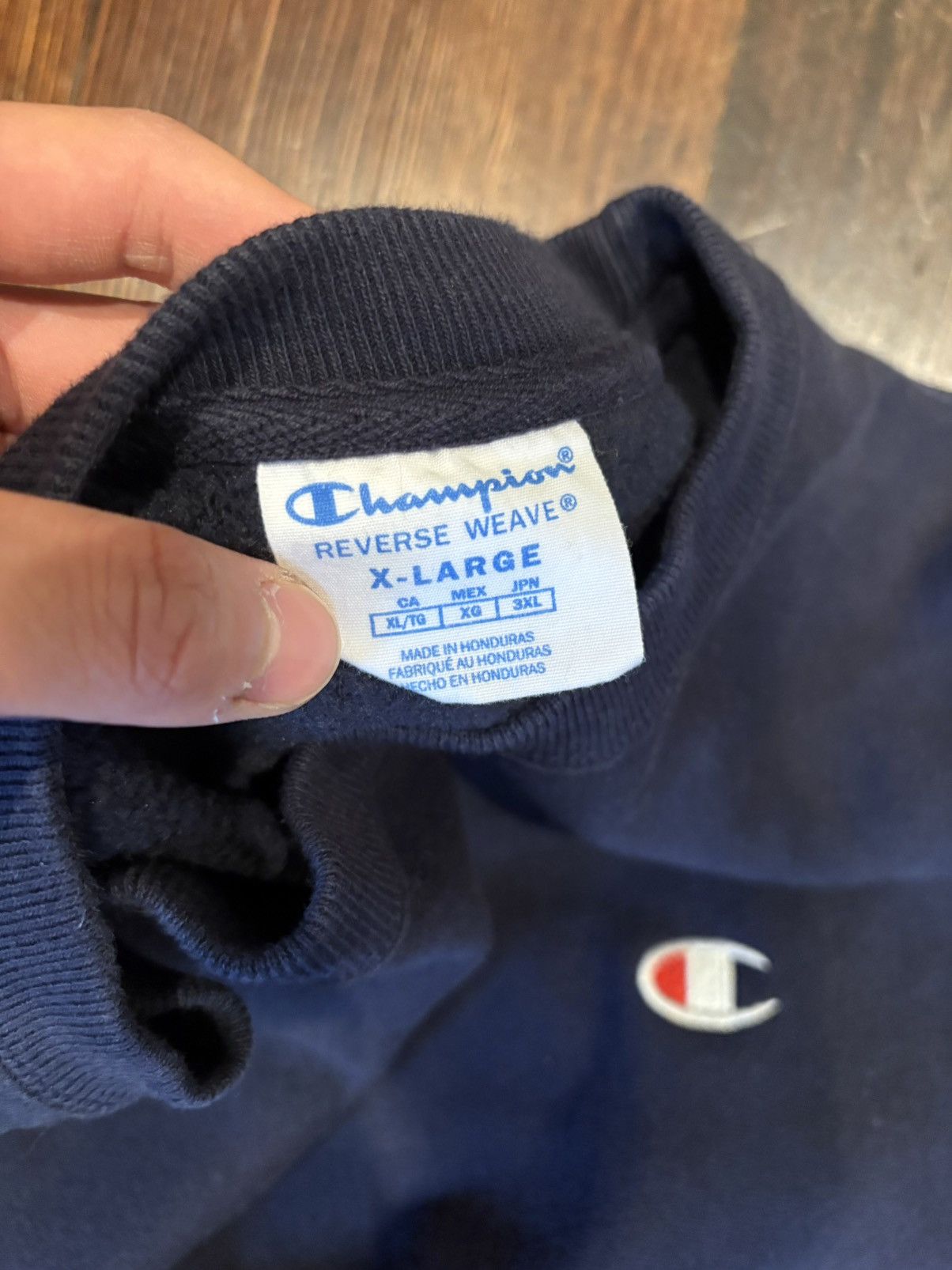 Champion Dark Blue Champion Sweatshirt Size US XL / EU 56 / 4 - 3 Thumbnail