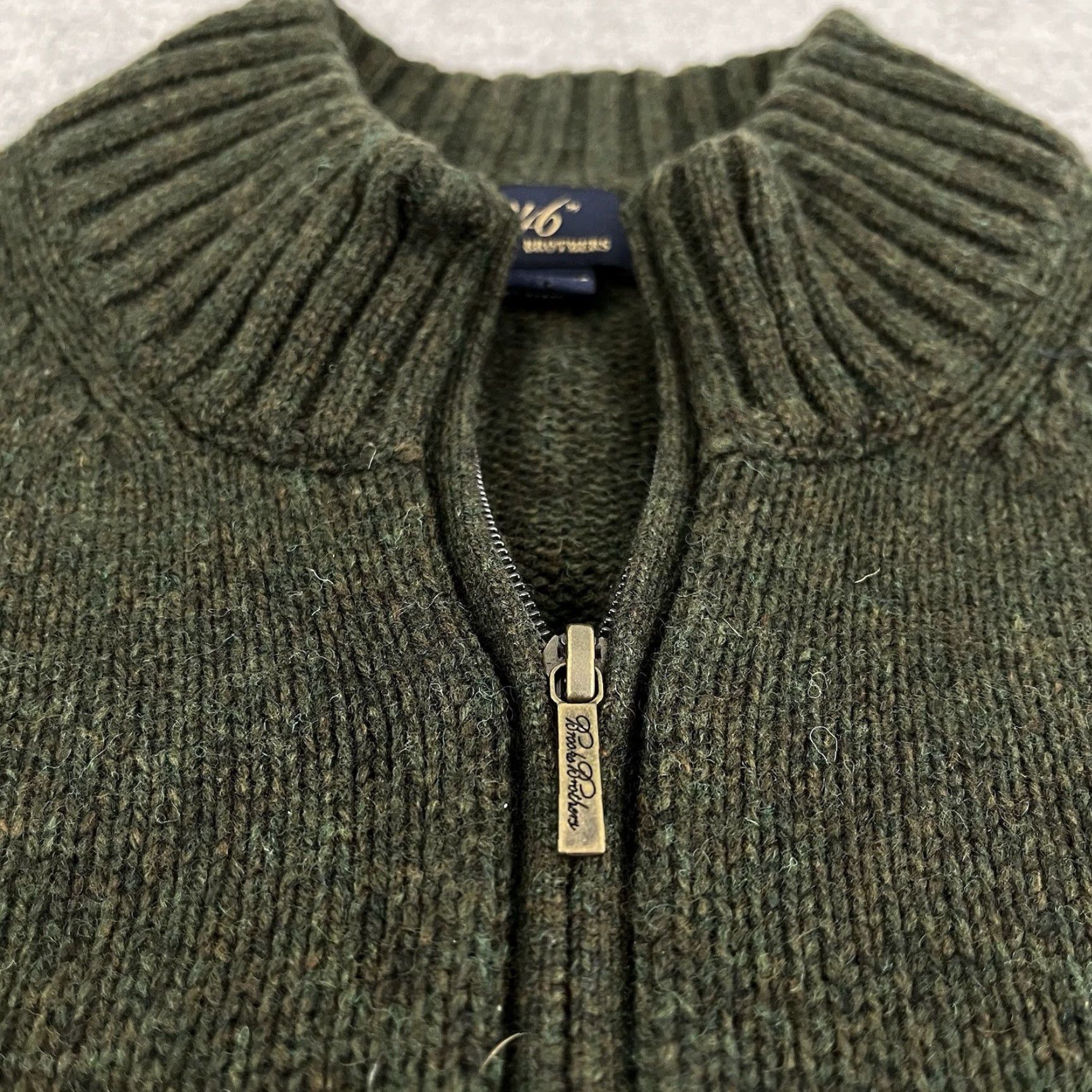 Brooks Brothers Brooks Brothers Sweater Mens XL Green Fair Isle 1/4 Zip Pullover Size US XL / EU 56 / 4 - 6 Thumbnail