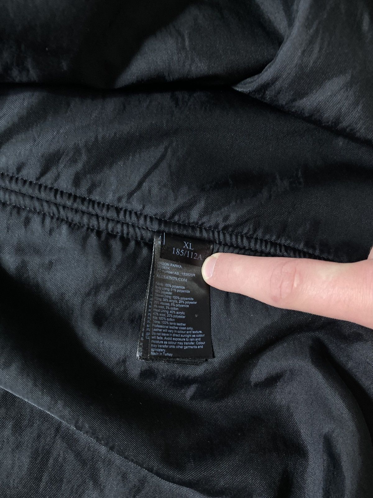 Allsaints Allsaints Black Work Jacket Size US XL / EU 56 / 4 - 4 Thumbnail
