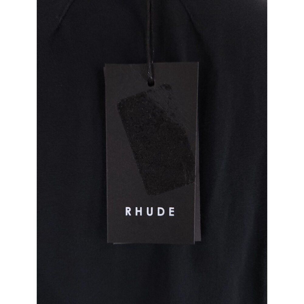 Rhude Rhude Logo Embroidered T-Shirt XS Mens Black Cotton Tee Size US XS / EU 42 / 0 - 7 Thumbnail
