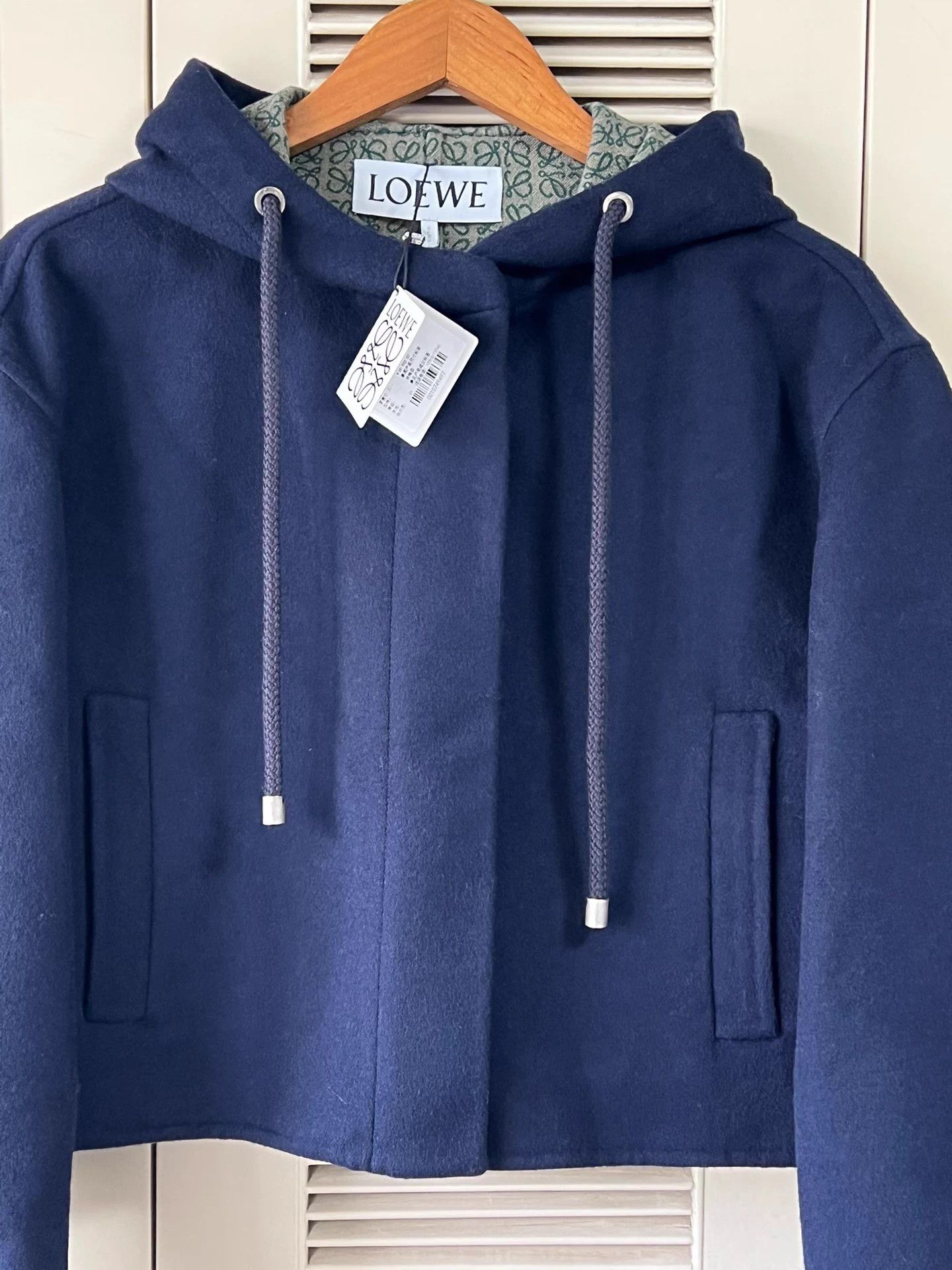 Loewe LOEWE wool short jacket logo lined 34 new w/ tags Size XS / US 0-2 / IT 36-38 - 3 Thumbnail