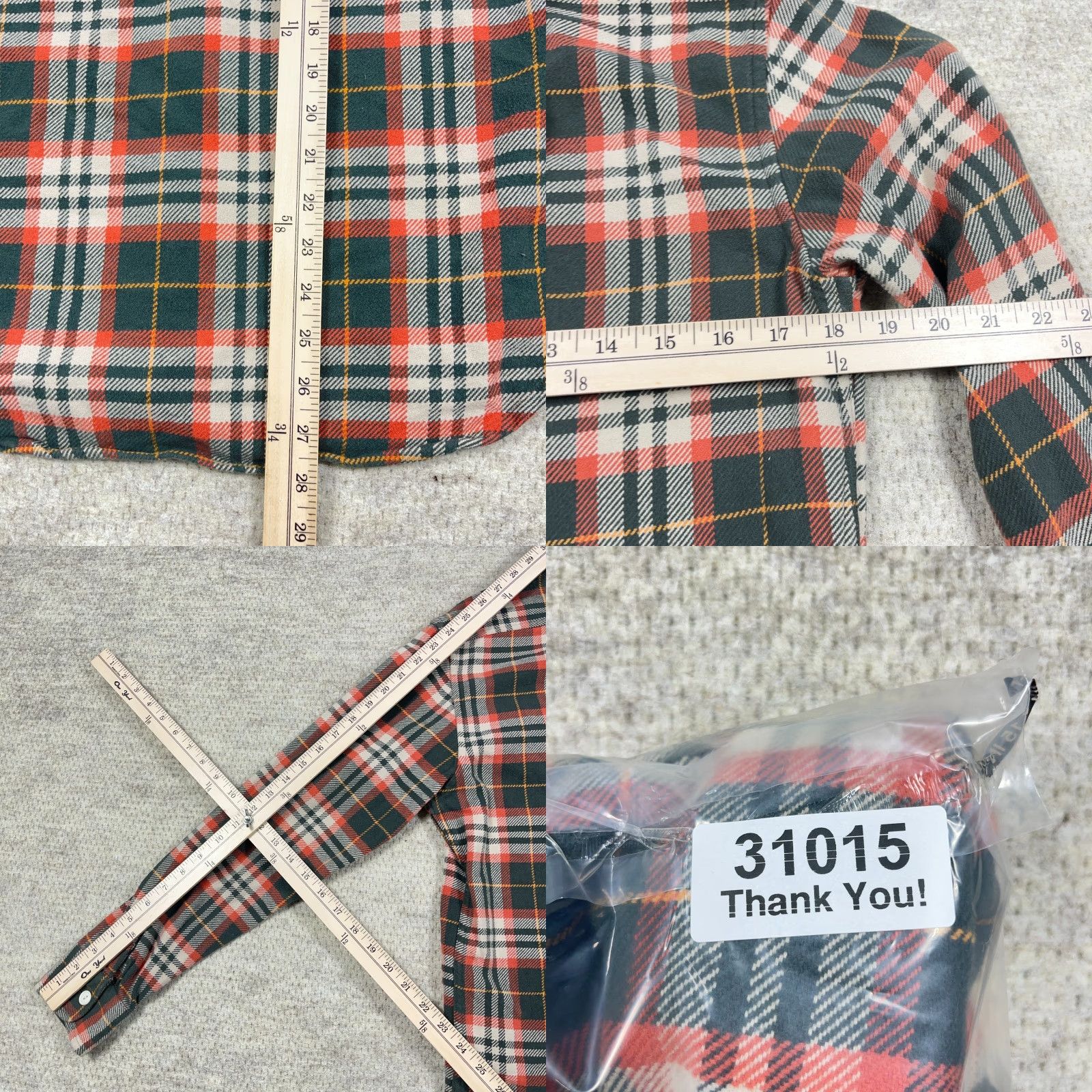 Taylor Stitch Taylor Stitch Shirt Mens 38 Green Plaid Flannel Cotton Button-Up Casual Travel Regular Pocketed Vintage: No (adjusted) Size US M / EU 48-50 / 2 - 8 Thumbnail