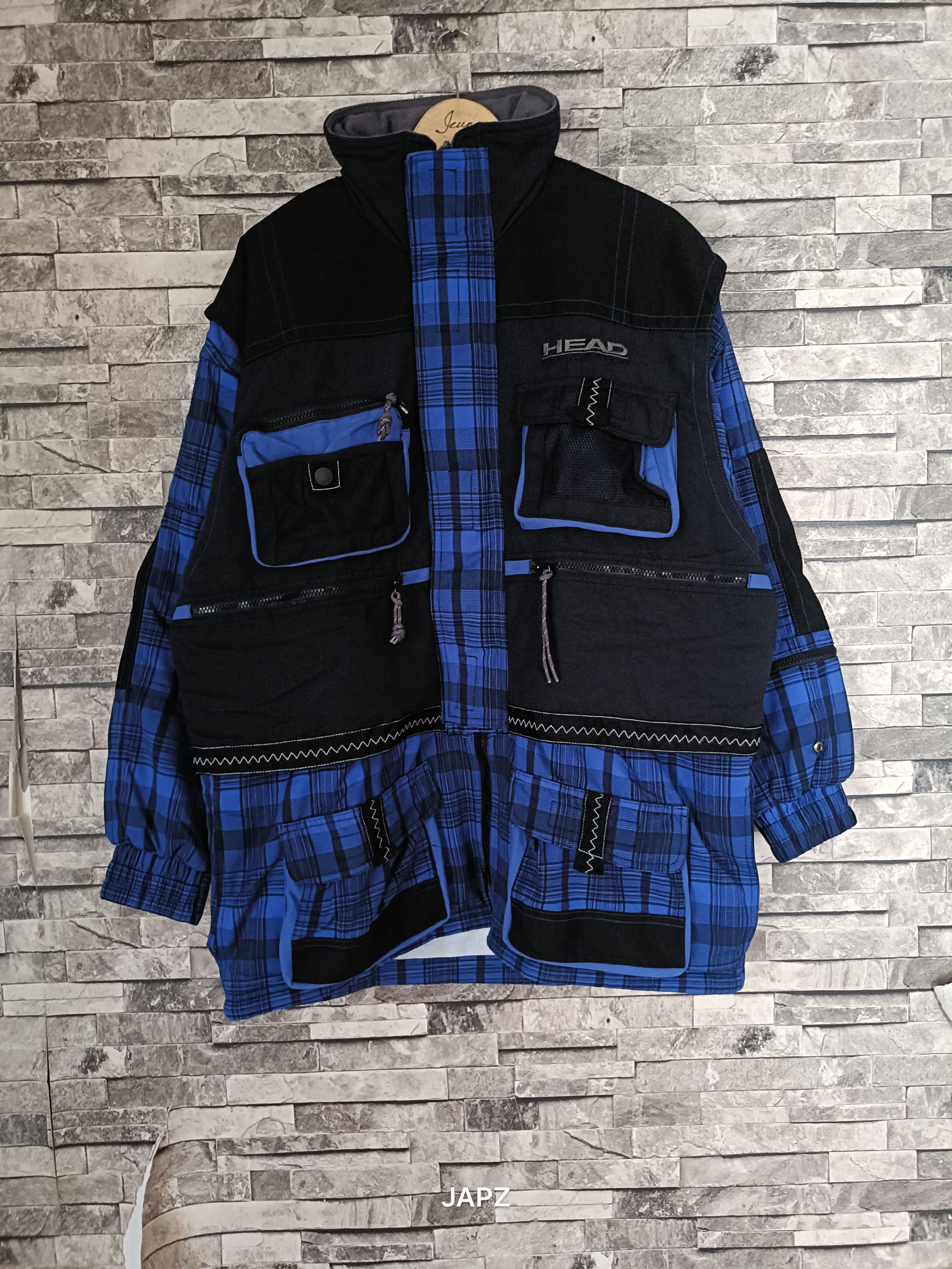 Vintage Vintage head multi pocket expedition mountain gear jacket Size US L / EU 52-54 / 3 - 1 Thumbnail