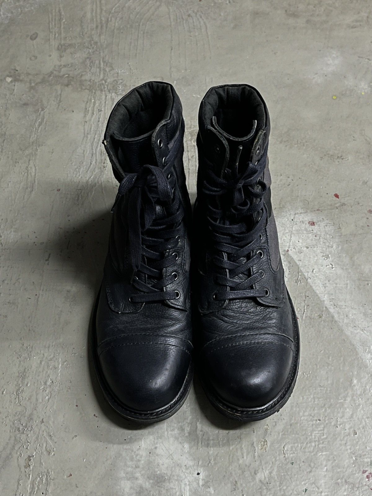 Diesel Diesel Leather Guidi AS 98 Style Combat Steel Toe Boots Size US 8.5 / EU 41-42 - 3 Thumbnail