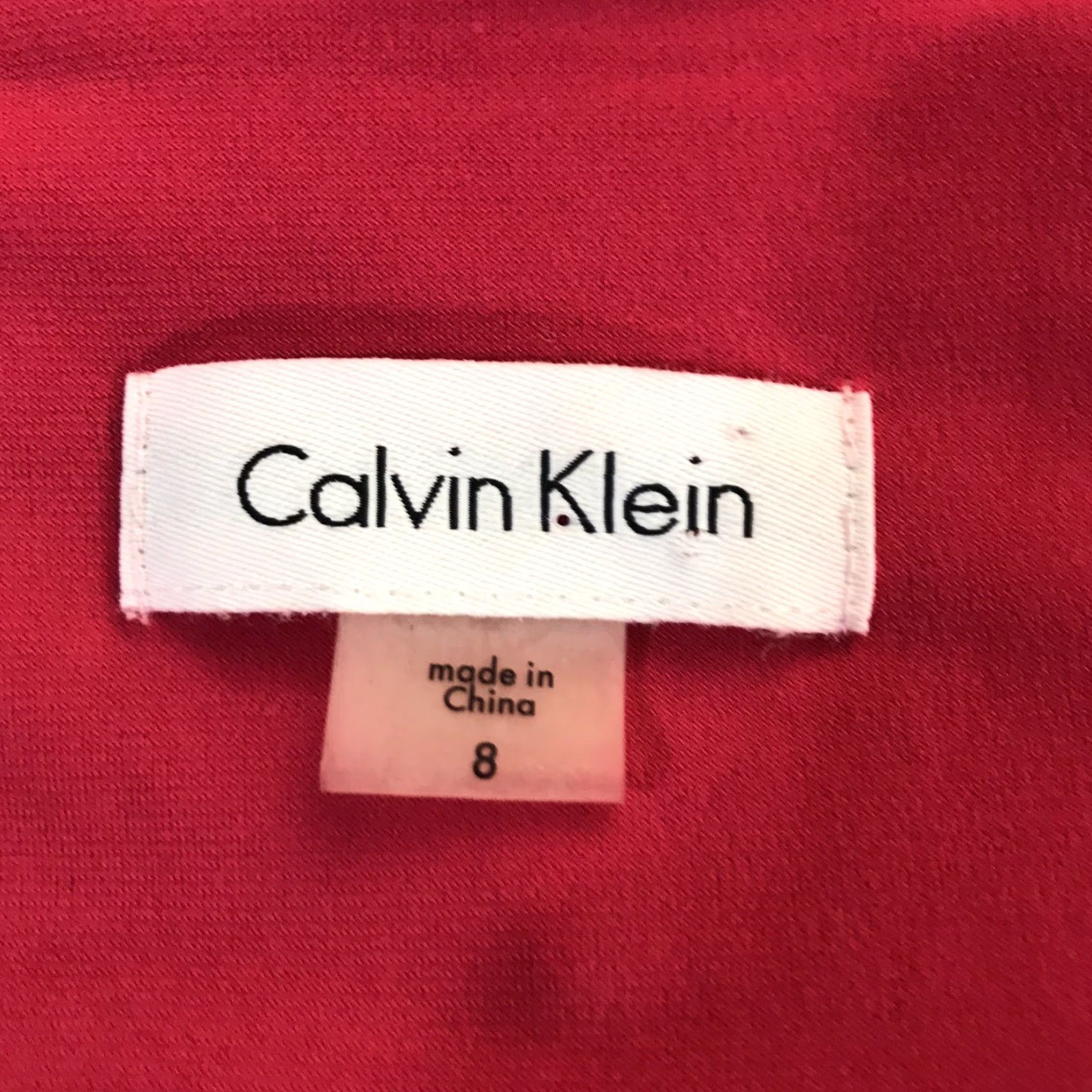 Calvin Klein Calvin Klein Pink Midi Dress Womens Size 8 3/4 Sleeve V-Neck Casual Lightweight Size M / US 6-8 / IT 42-44 - 4 Thumbnail