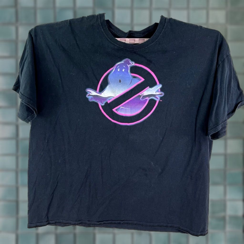 Vintage VINTAGE Ghostbusters Shirt Mens 3XL Black Ghost Busters Logo 80s Movie Promo Crew Neck Short Sleeve Size US XXL / EU 58 / 5 - 1 Thumbnail