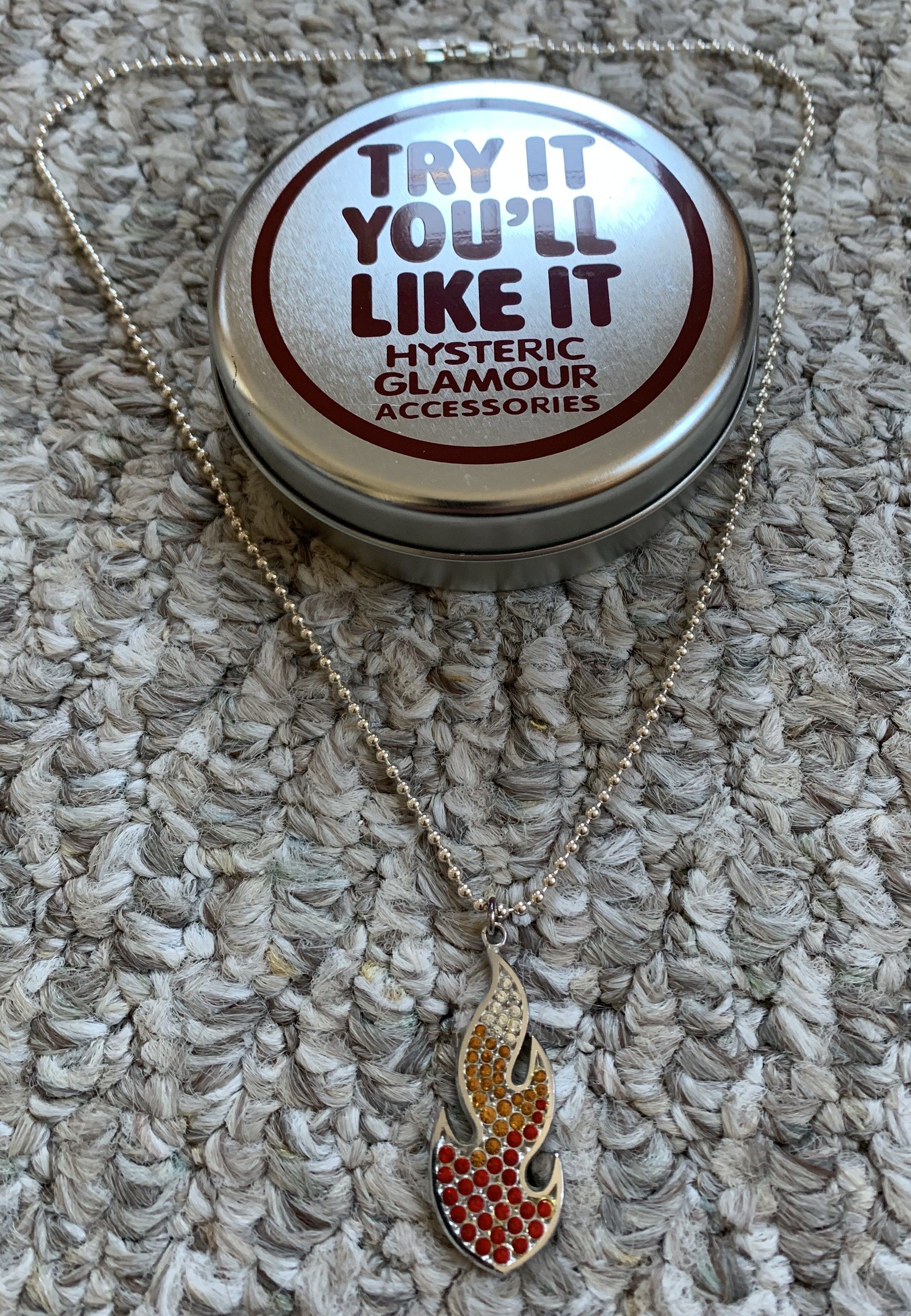 Hysteric Glamour × Swarovski Hysteric Glamour Sterling Silver Swarovski Flame Necklace Size ONE SIZE - 2 Thumbnail
