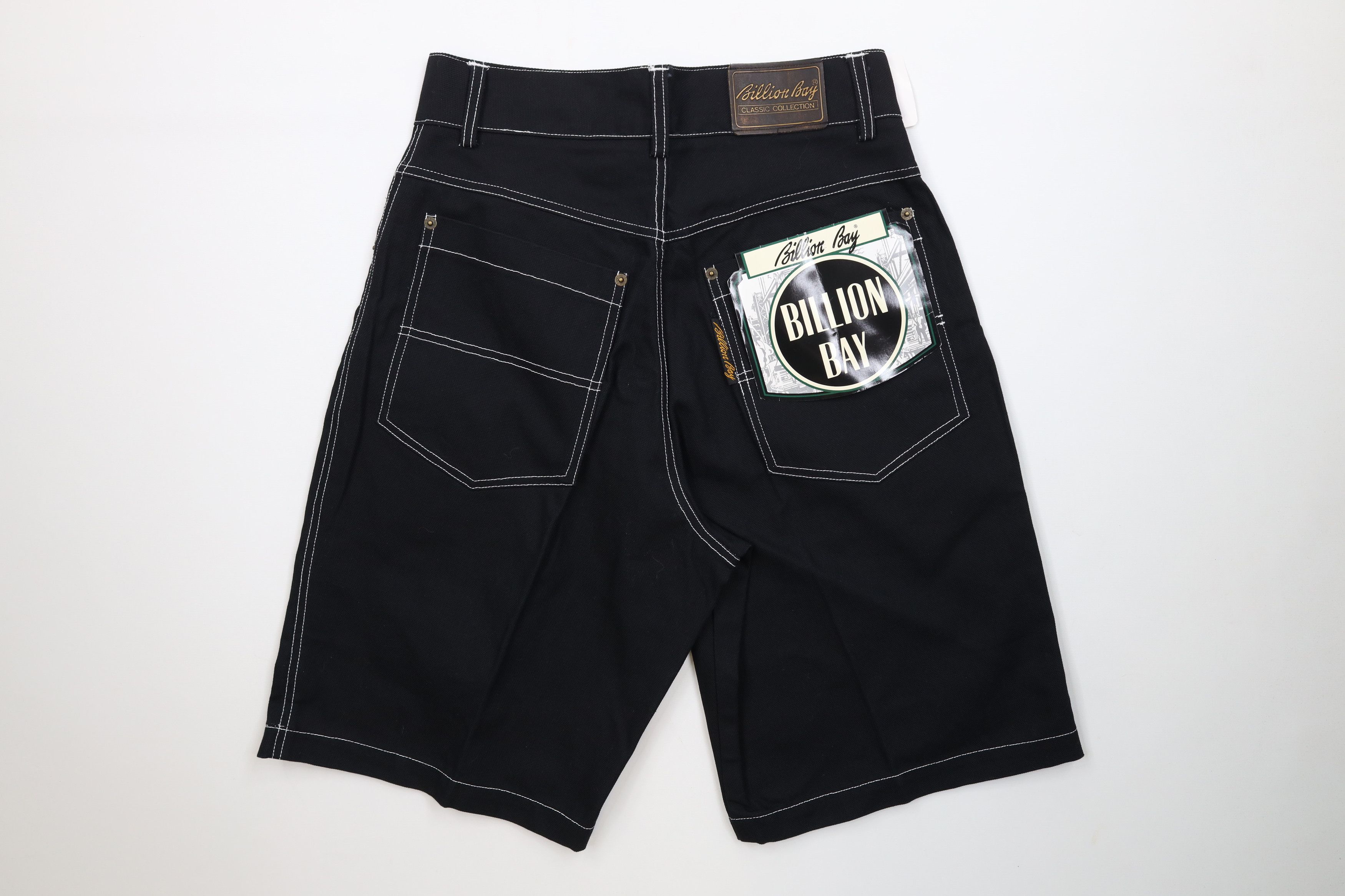 Vintage Deadstock Vintage 90s Streetwear Fit Canvas Shorts Black Size US 30 / EU 46 - 9 Thumbnail