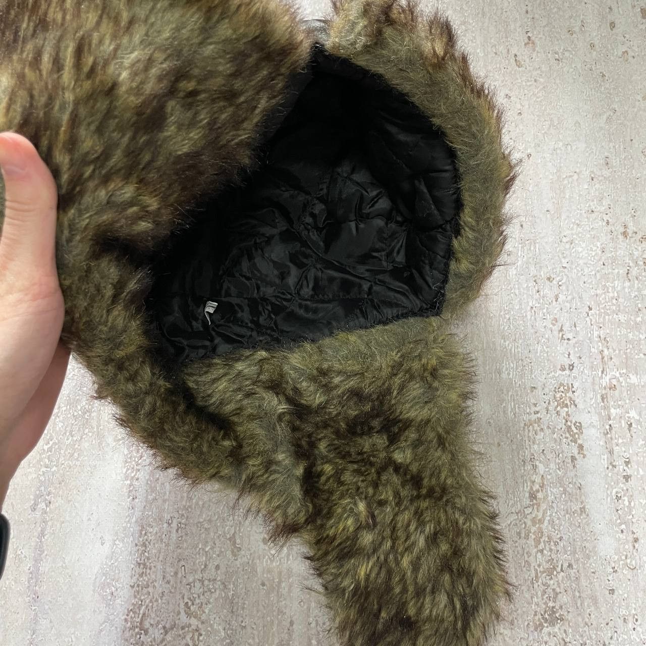 Vintage VINTAGE 90S USHANKA LEATHER BEANIE MOHAIR RARE HYPE Size ONE SIZE - 7 Thumbnail