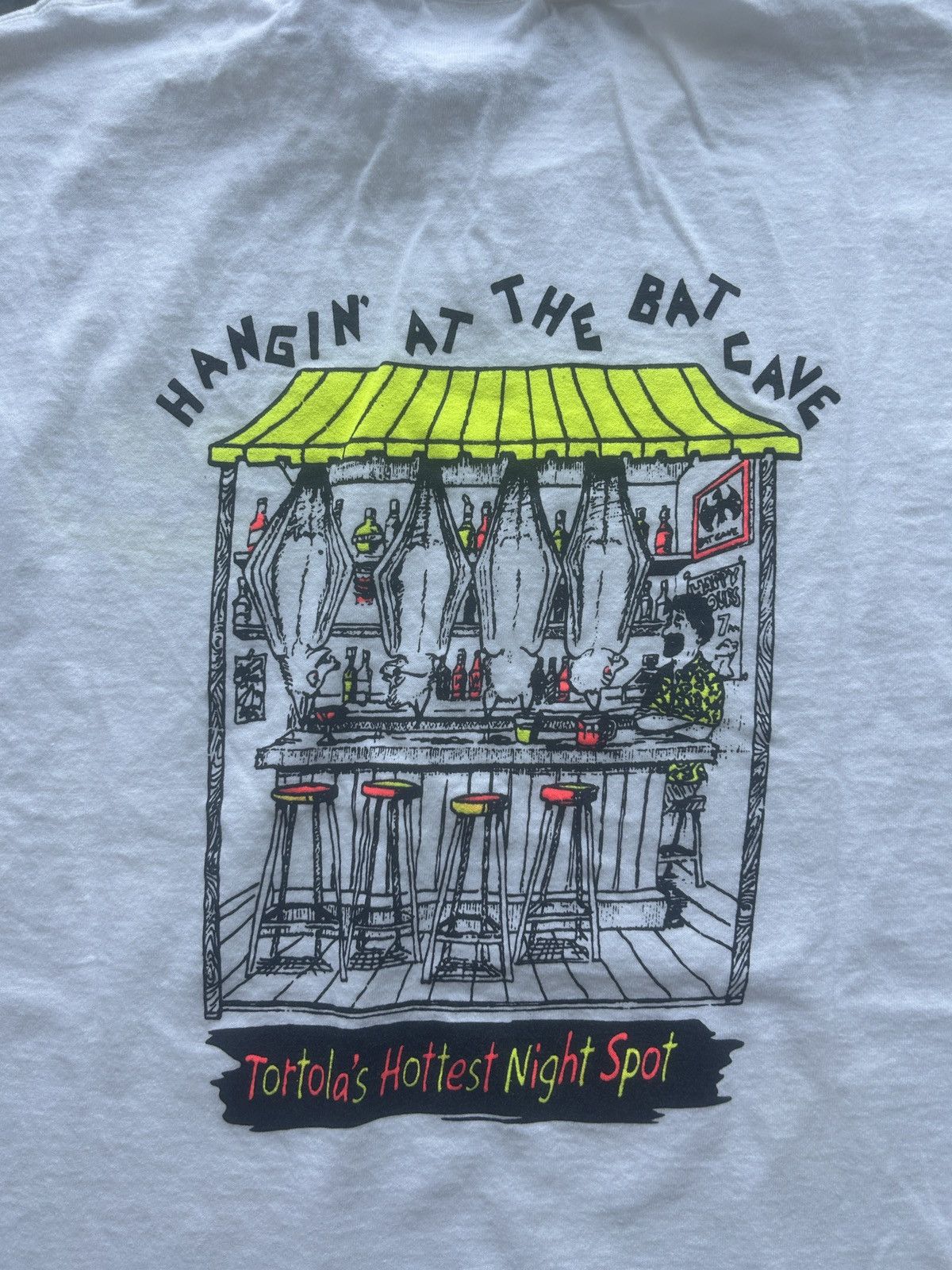 Vintage Vintage 90s Batcave Graphic Tee Size US M / EU 48-50 / 2 - 3 Thumbnail