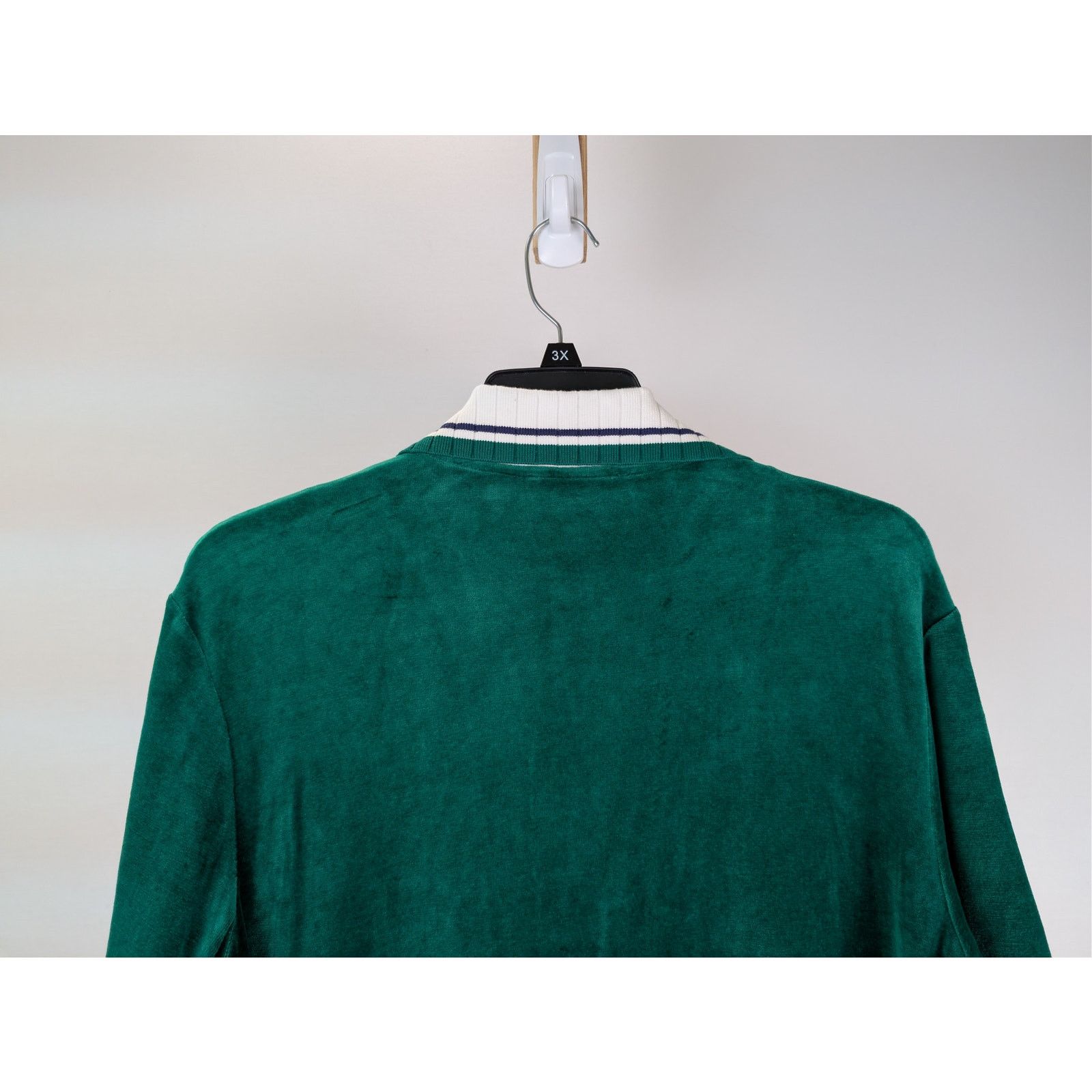 Casablanca o1rshd1 CC20 Men's Short Sleeved Velour Shirt in Evergreen Size US S / EU 44-46 / 1 - 11 Thumbnail