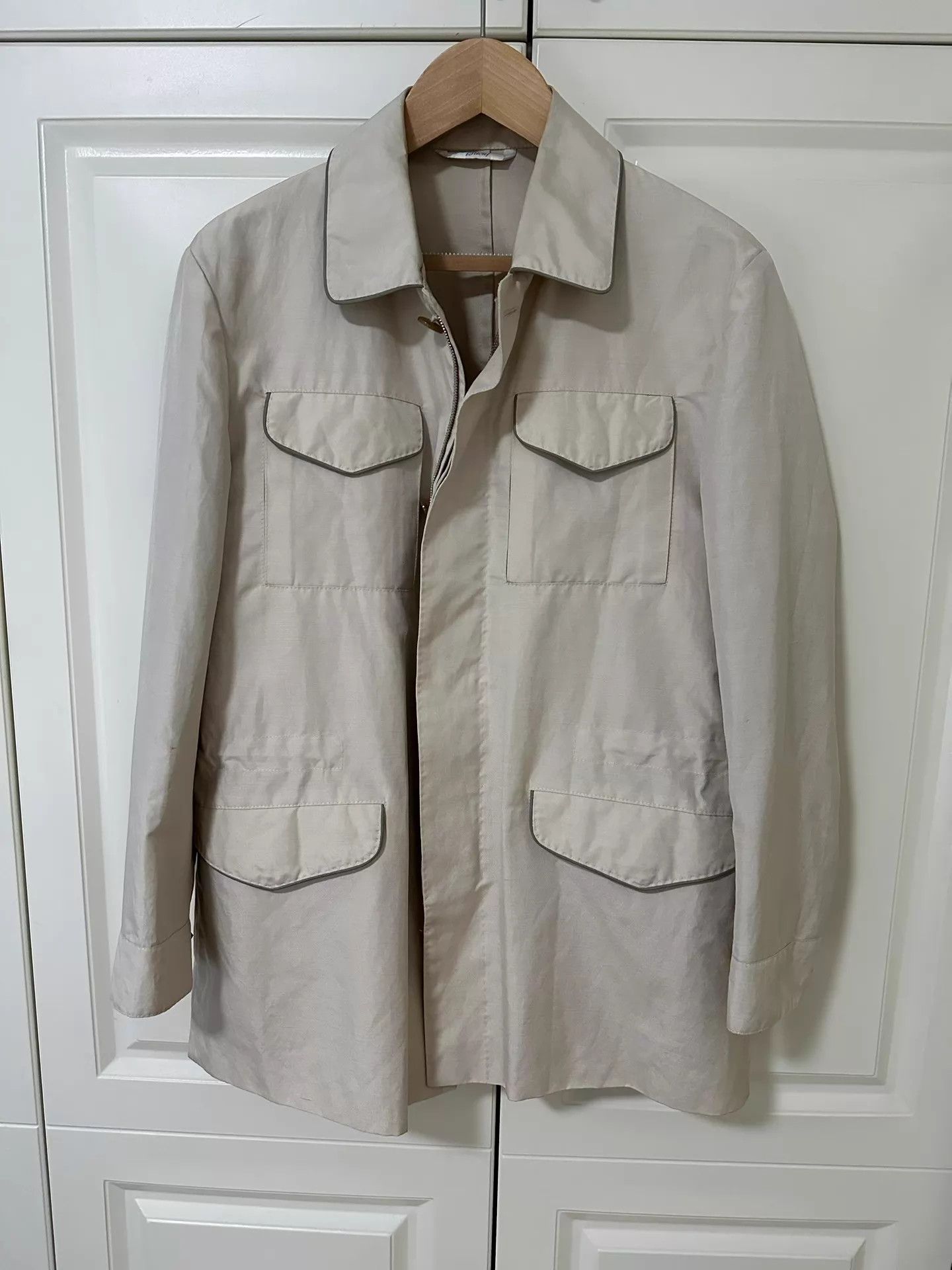 Brioni Brioni Beige Safari Jacket Men's 50 Size US M / EU 48-50 / 2 - 1 Thumbnail