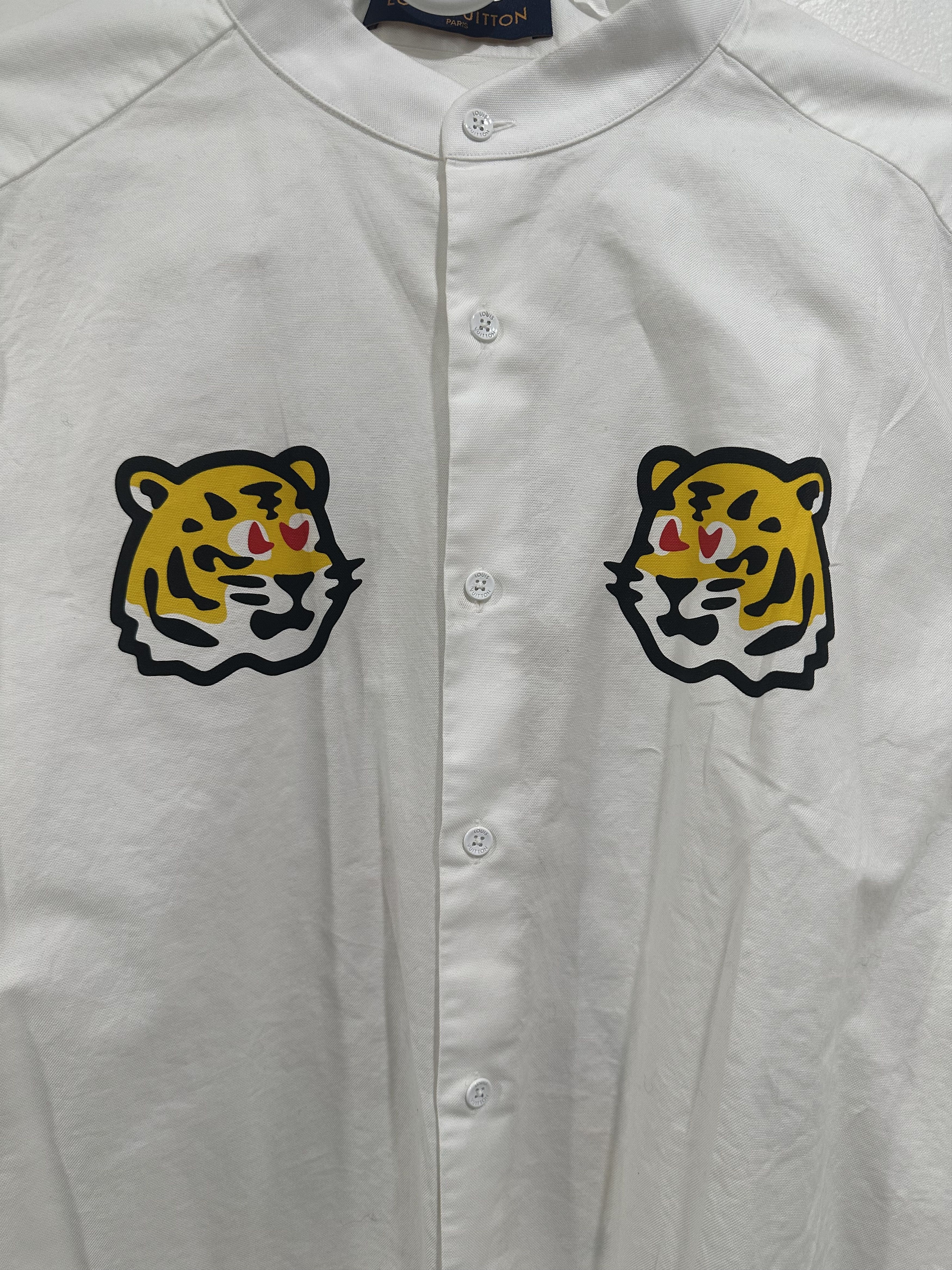 Louis Vuitton × Nigo Louis Vuitton LV Made Tiger Head Button Up Long Sleeve Shirt Size US XL / EU 56 / 4 - 2 Thumbnail