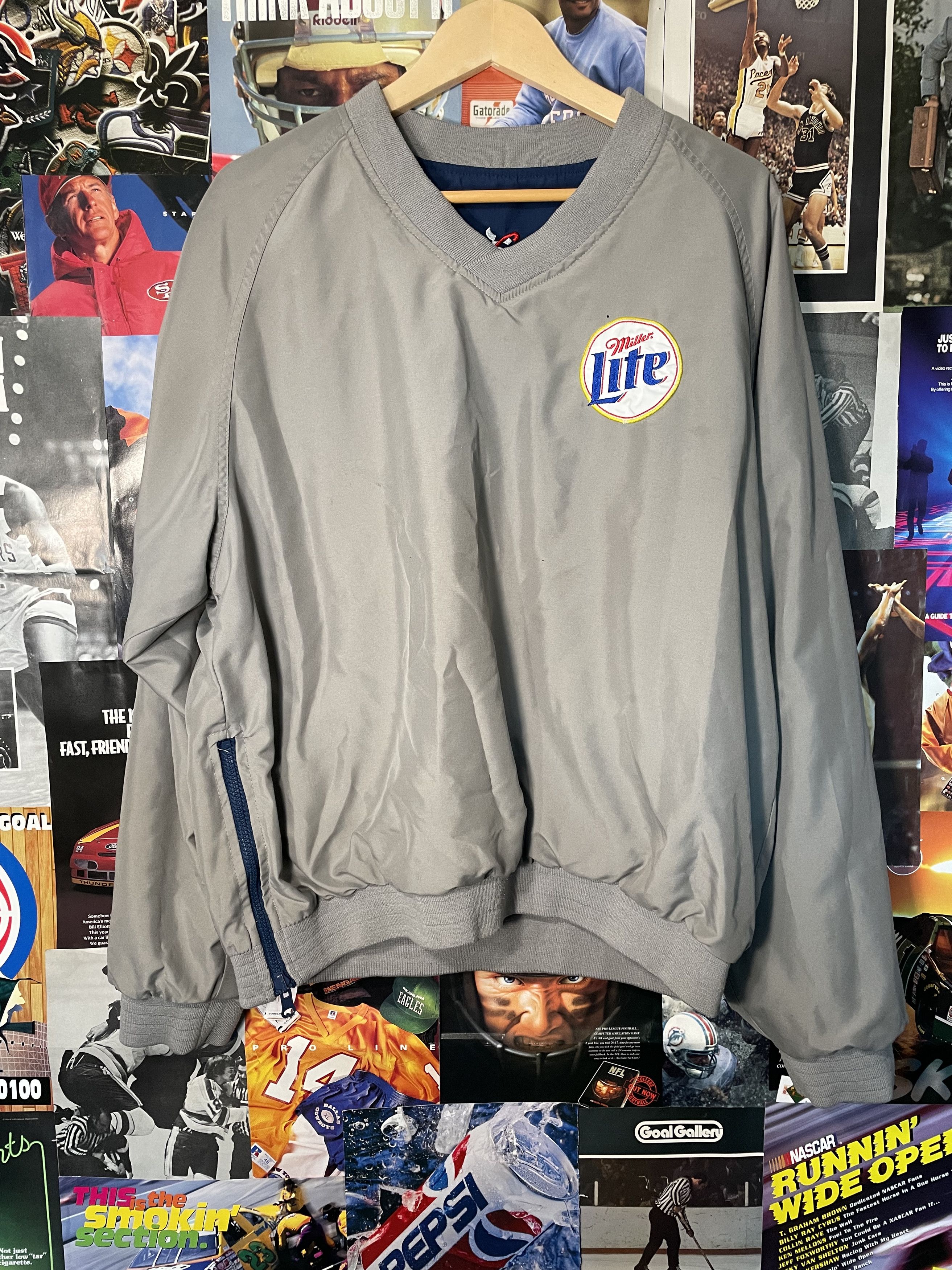 Chase Authentics × Vintage Rusty Wallace | Miller Light Reversable Pullover Size US XL / EU 56 / 4 - 4 Thumbnail