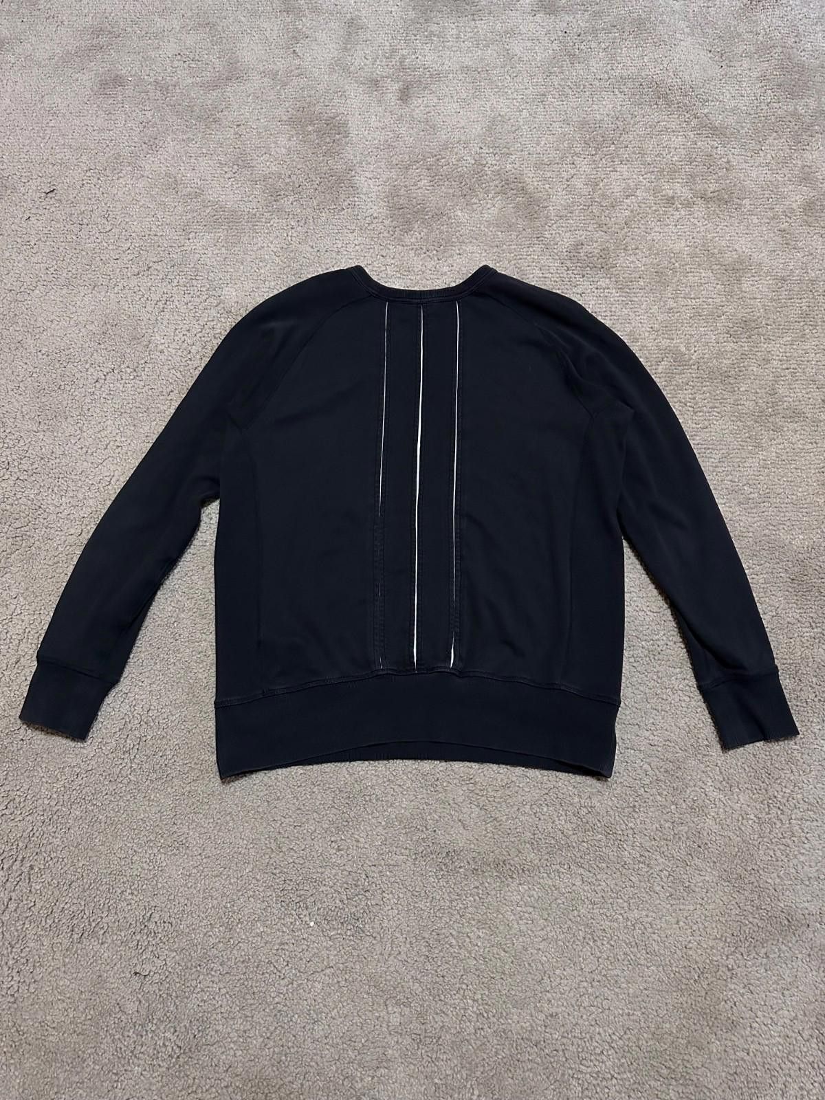 Yohji Yamamoto Y-3 Mens Sweatshirt Medium Black Yohji Yamamoto Adidas Logo Size US M / EU 48-50 / 2 - 9 Thumbnail