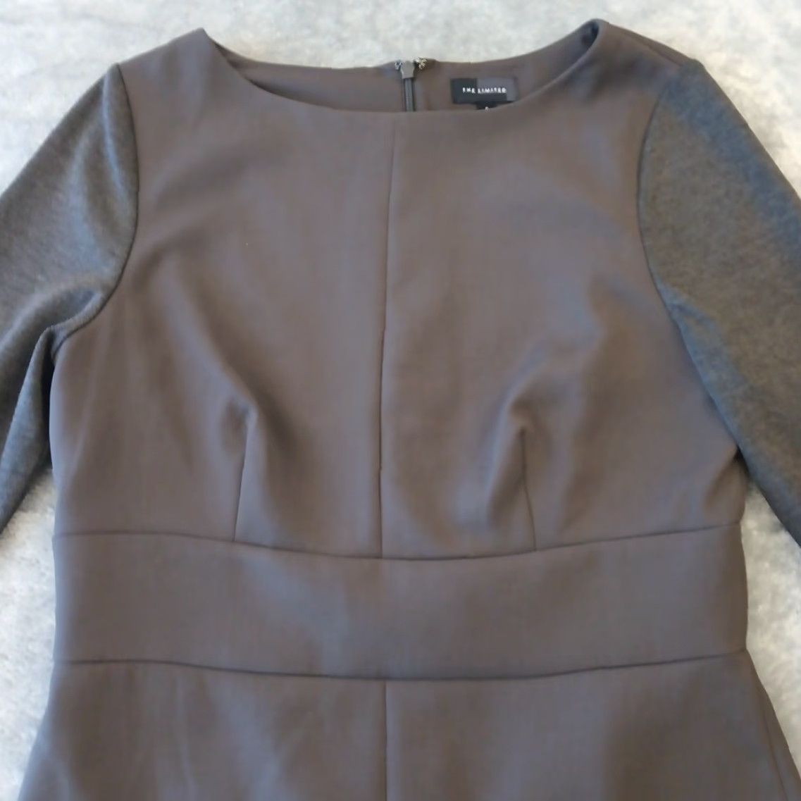 Vintage The Limited Dress Pencil Dress Womens Regular Knee Length Gray Long Sleeve Lined Size 6 Size M / US 6-8 / IT 42-44 - 2 Thumbnail