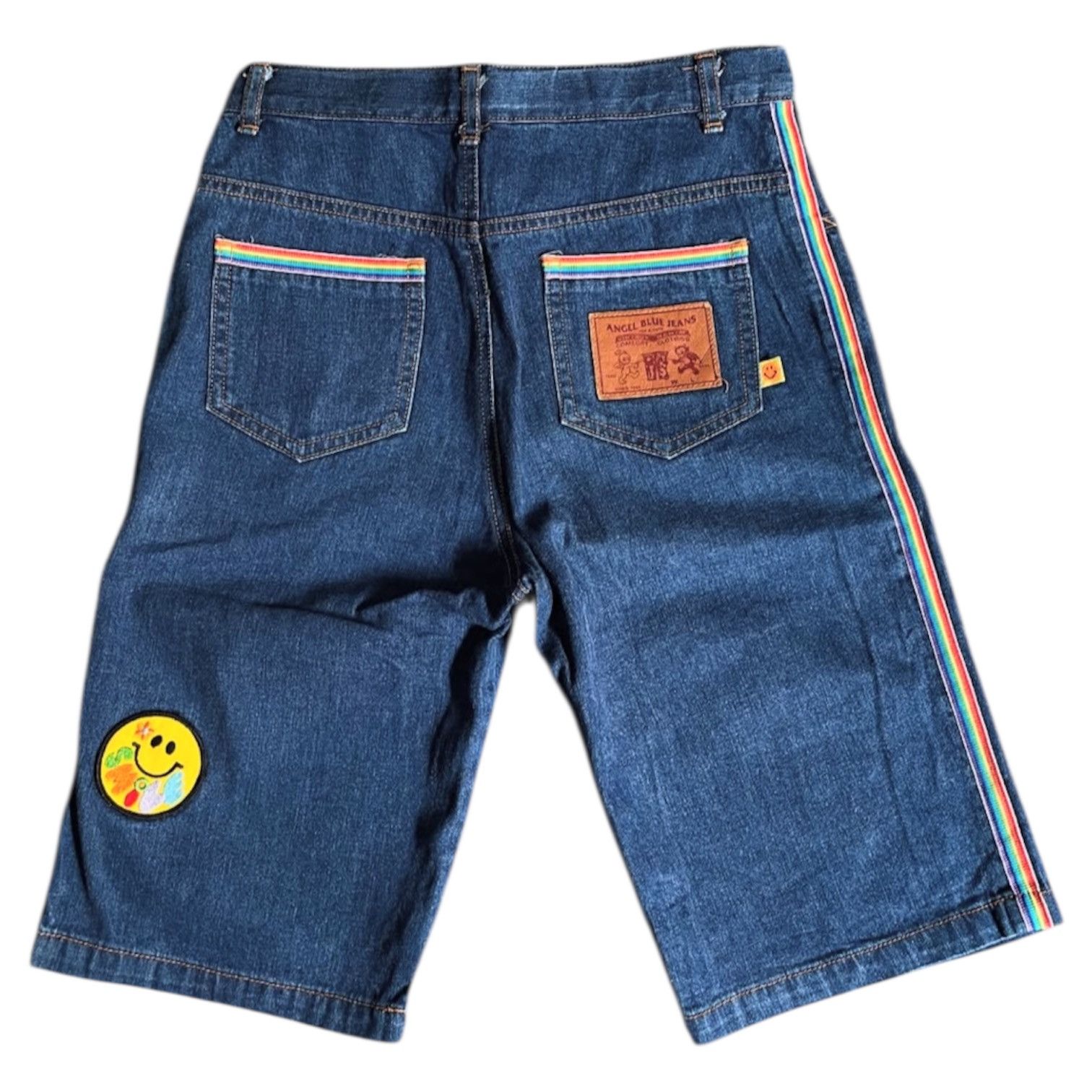 Angel Blue 2000s Angel Blue Rainbow Jorts Short Jeans y2k Size US 28 / EU 44 - 1 Thumbnail