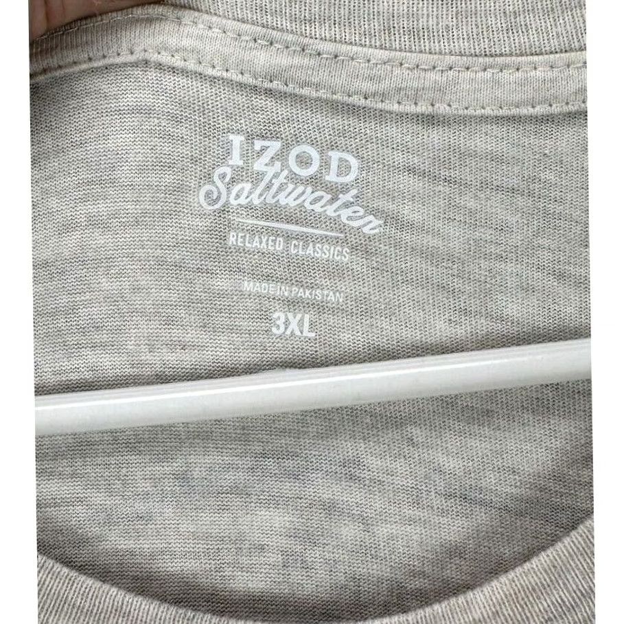 Izod Izod Shirt Adult 3XL Beige Relaxed Classic Crew Neck Long Sleeve T-Shirt Mens NEW Size US XXL / EU 58 / 5 - 4 Thumbnail