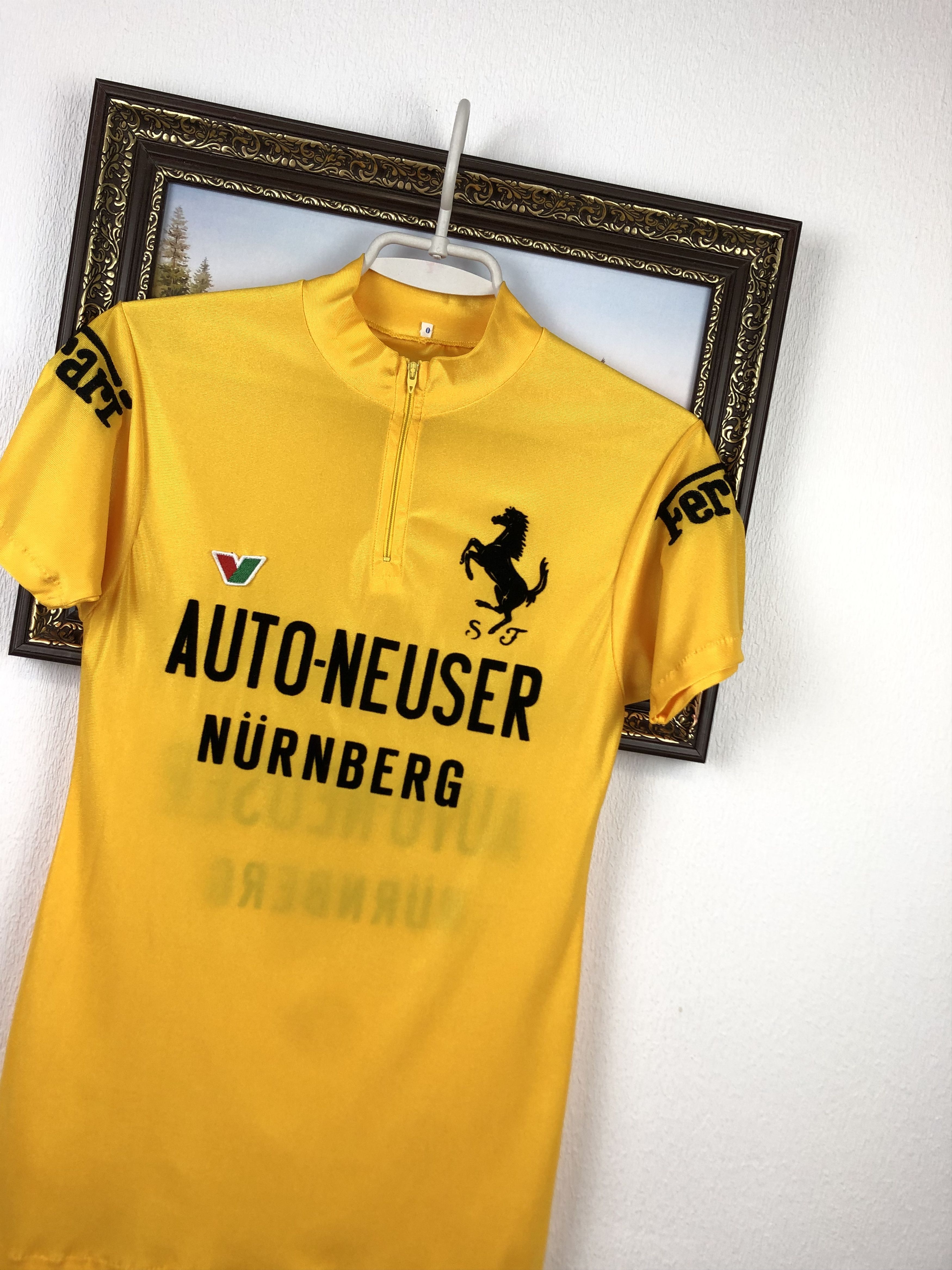 Vintage Vintage 80's Ferrari Cycling Racing Jersey Trikot Hype Slim Size US M / EU 48-50 / 2 - 4 Thumbnail