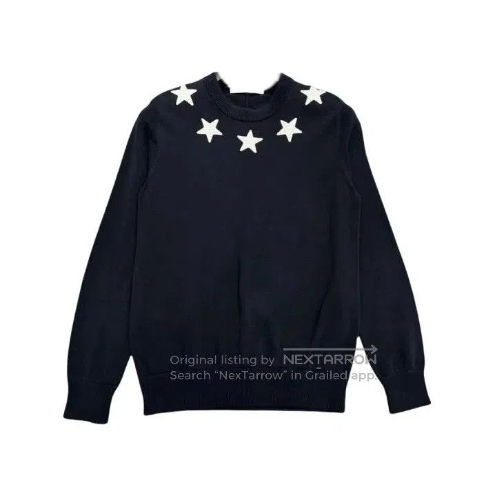 Givenchy Givenchy Men's Star Embroidery Knit Sweater. Size US S / EU 44-46 / 1 - 1 Thumbnail