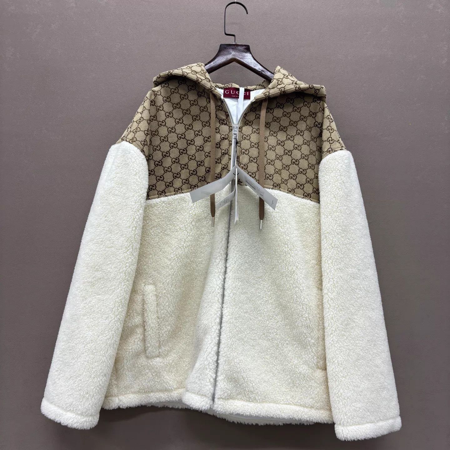 Gucci Gucci Double G Wool Fleece Jacket S New w/ Tags Size S / US 4 / IT 40 - 1 Thumbnail