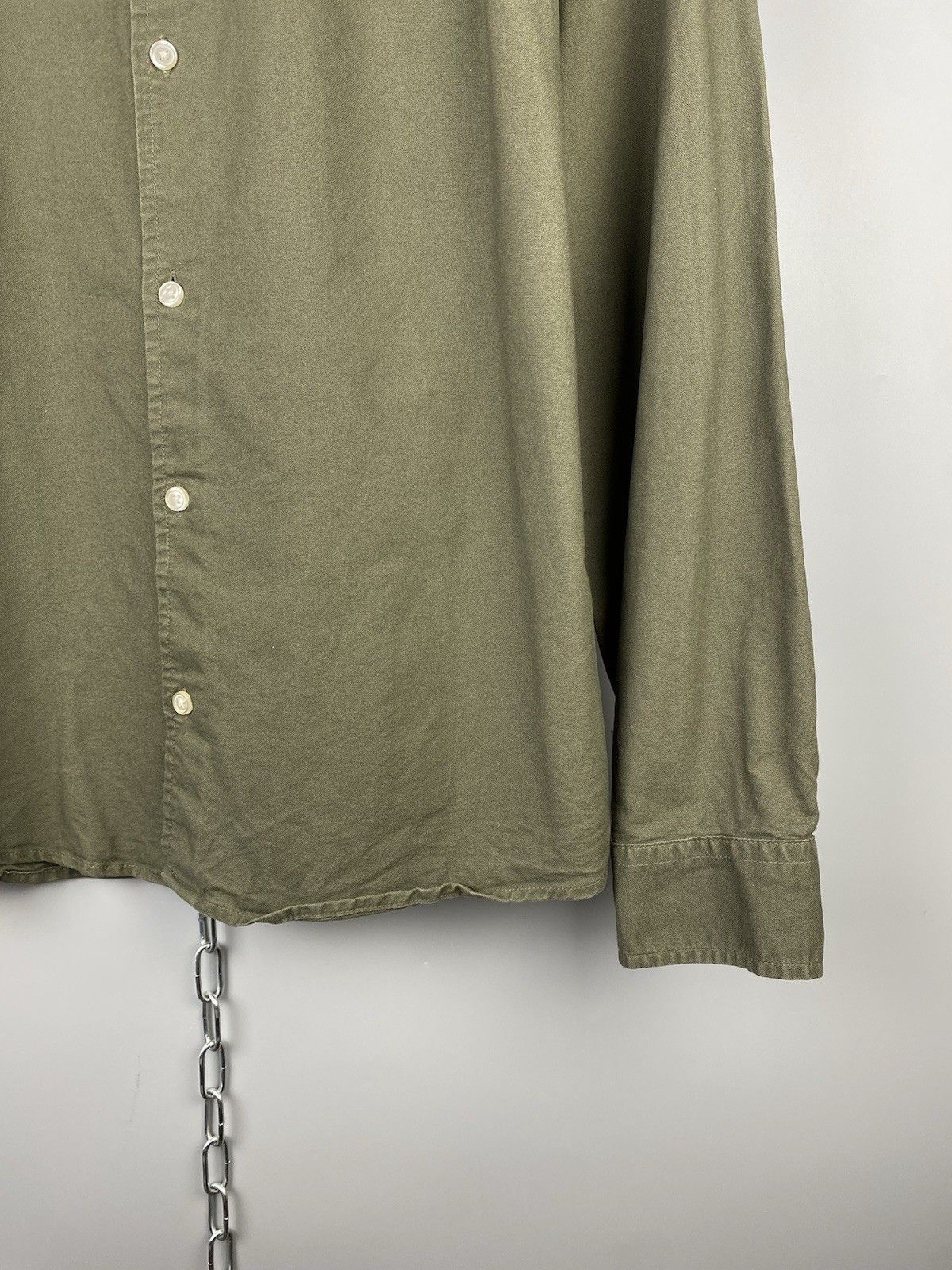 Folk Folk Button Up Khaki Long Sleeve Shirt Size US L / EU 52-54 / 3 - 8 Thumbnail