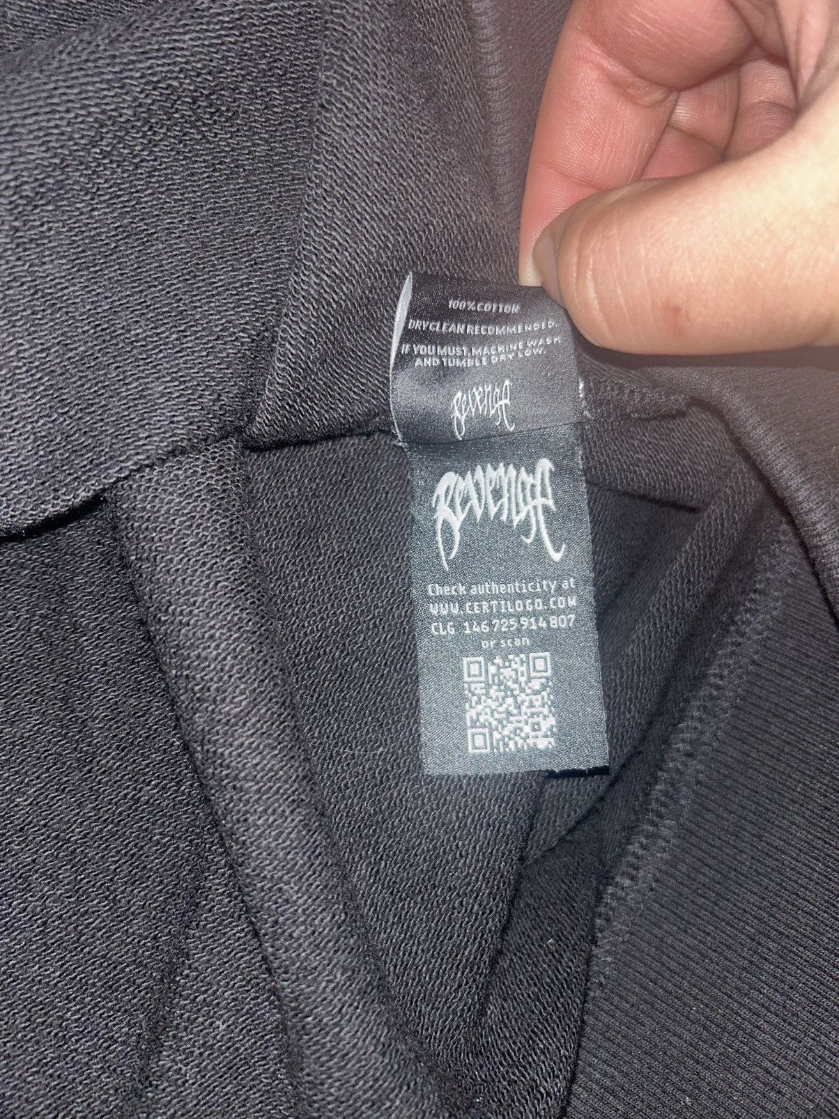 Revenge Black/Black Revenge Kill Hoodie w White outline Size US XL / EU 56 / 4 - 9 Thumbnail