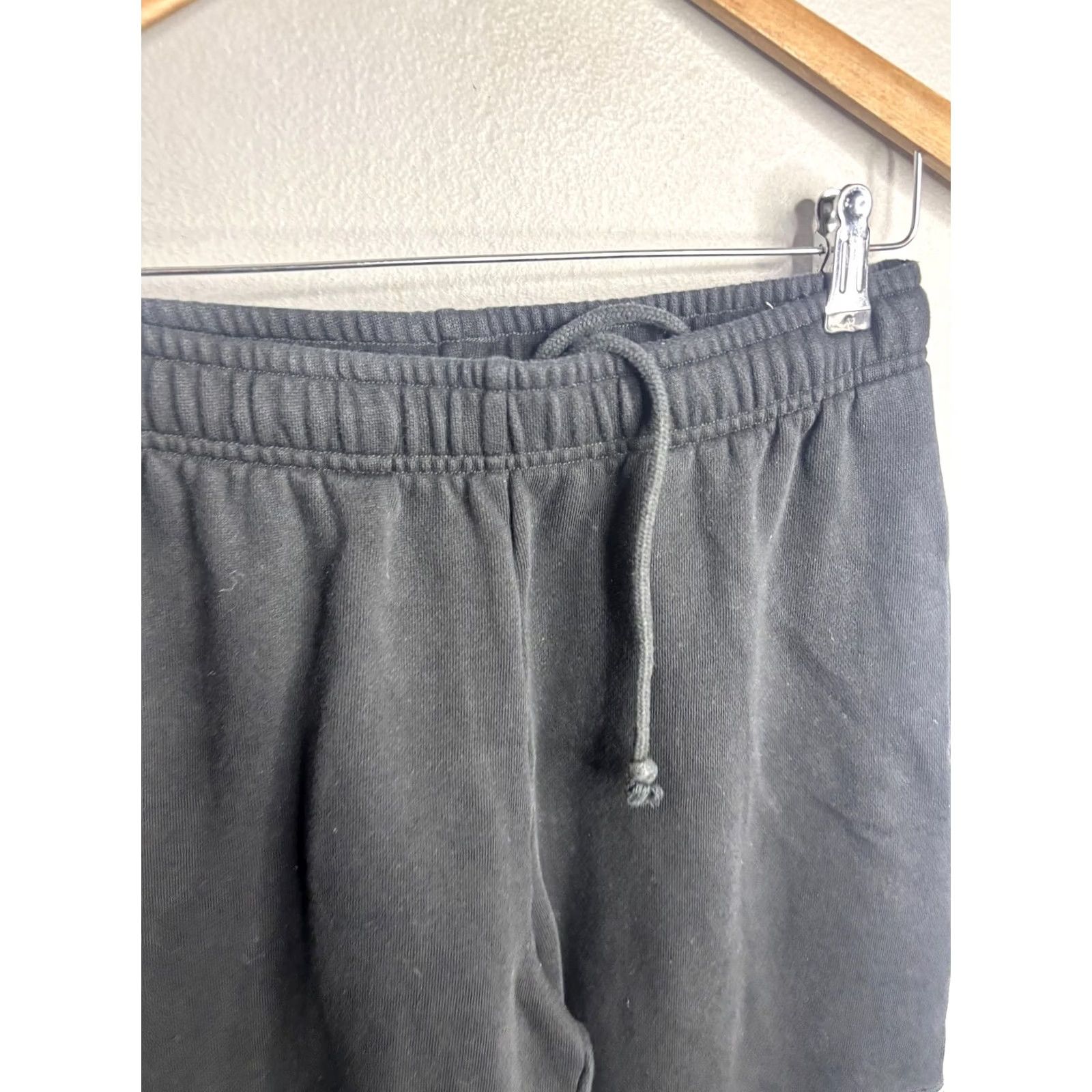 Vintage PINK Victoria's Secret Sweatpants Womens M Black Fleece Jogger Pockets Size 32" / US 10 / IT 46 - 3 Thumbnail