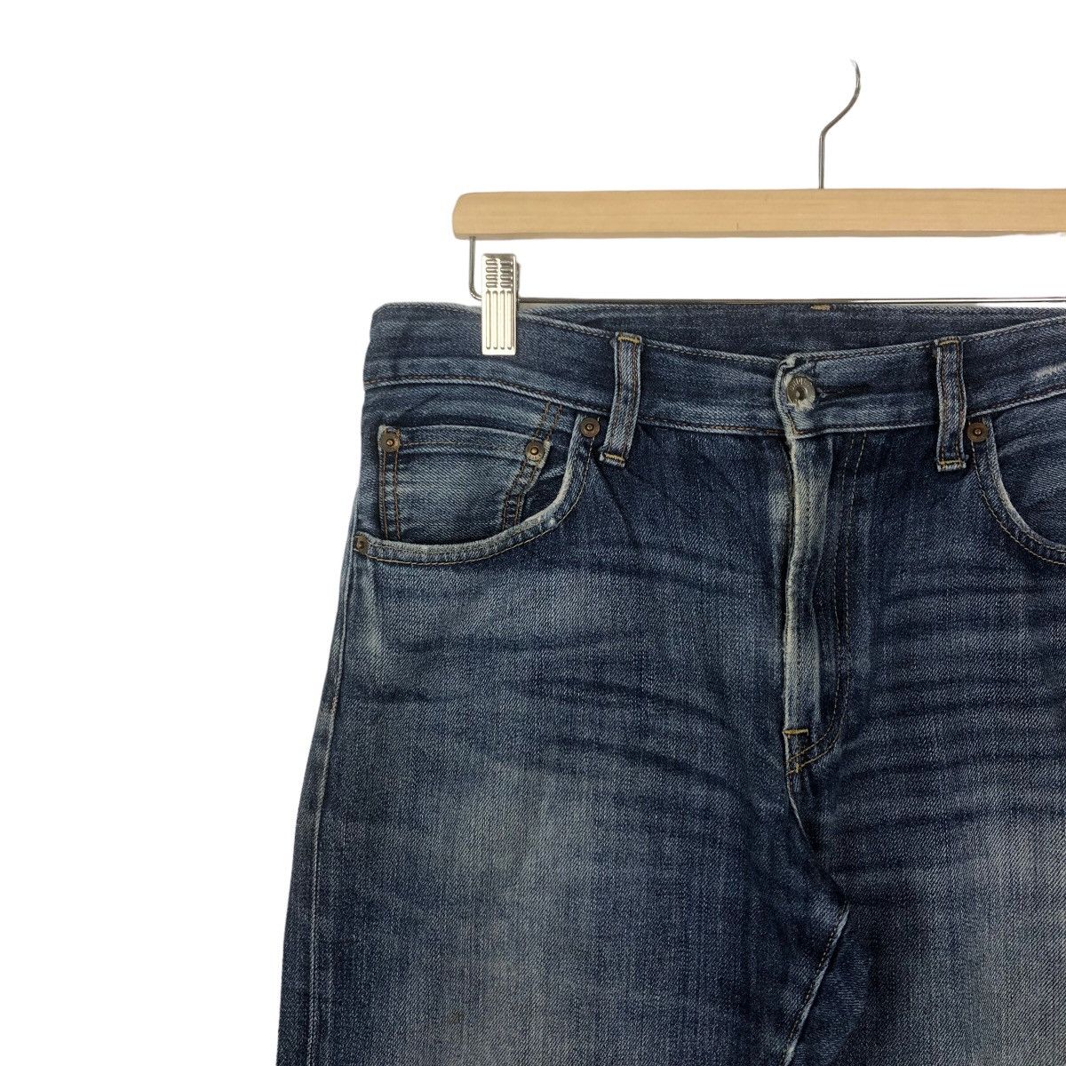 Japanese Brand 🔥RARE DISTRESSED DENIM JEANS UNIQLO JAPAN ISSEY MIYAKE Size US 32 / EU 48 - 5 Thumbnail