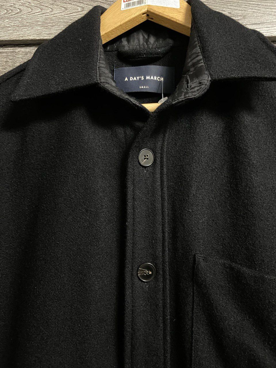 A Day's March A Day's March Wool Overshirt Jacket Black Size US S / EU 44-46 / 1 - 7 Thumbnail