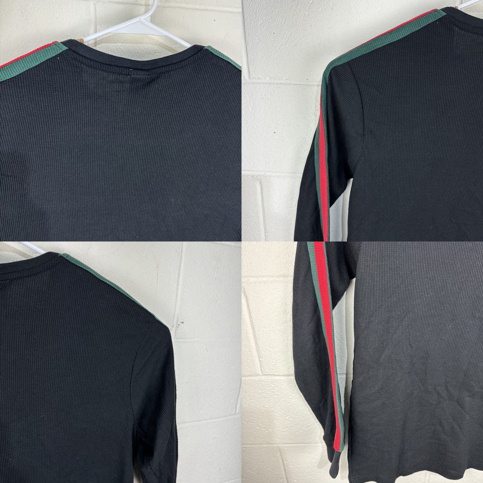 Southpole Southpole Men's Thermal Waffle Shirt XL Logo Embroidered Black Knit Cotton Blend Grunge 90s Hip Hop Streetwear Shirt Mens Size US XL / EU 56 / 4 - 10 Thumbnail